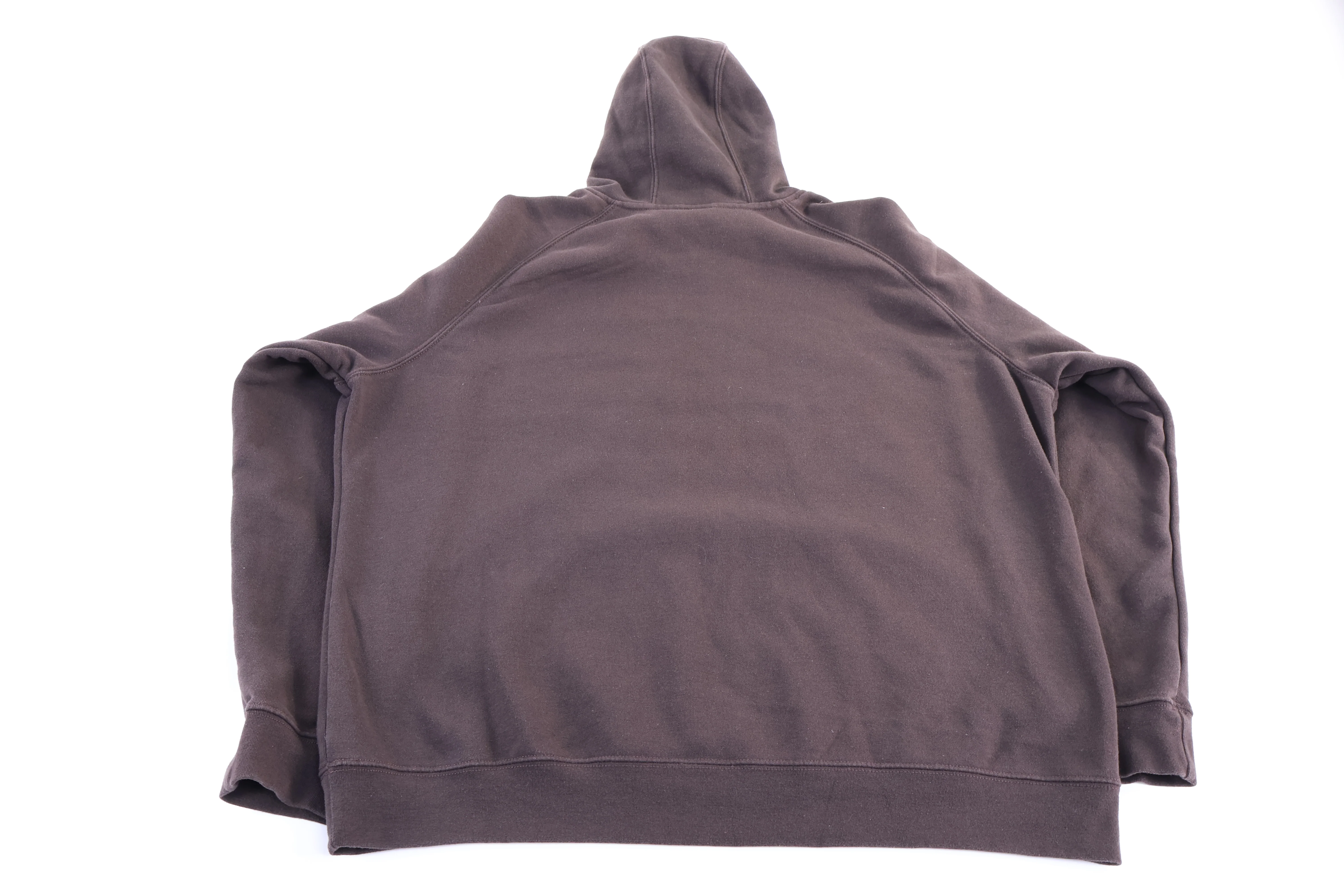 Women's Carhartt Logo Patch Brown Pullover Hoodie - Image 3