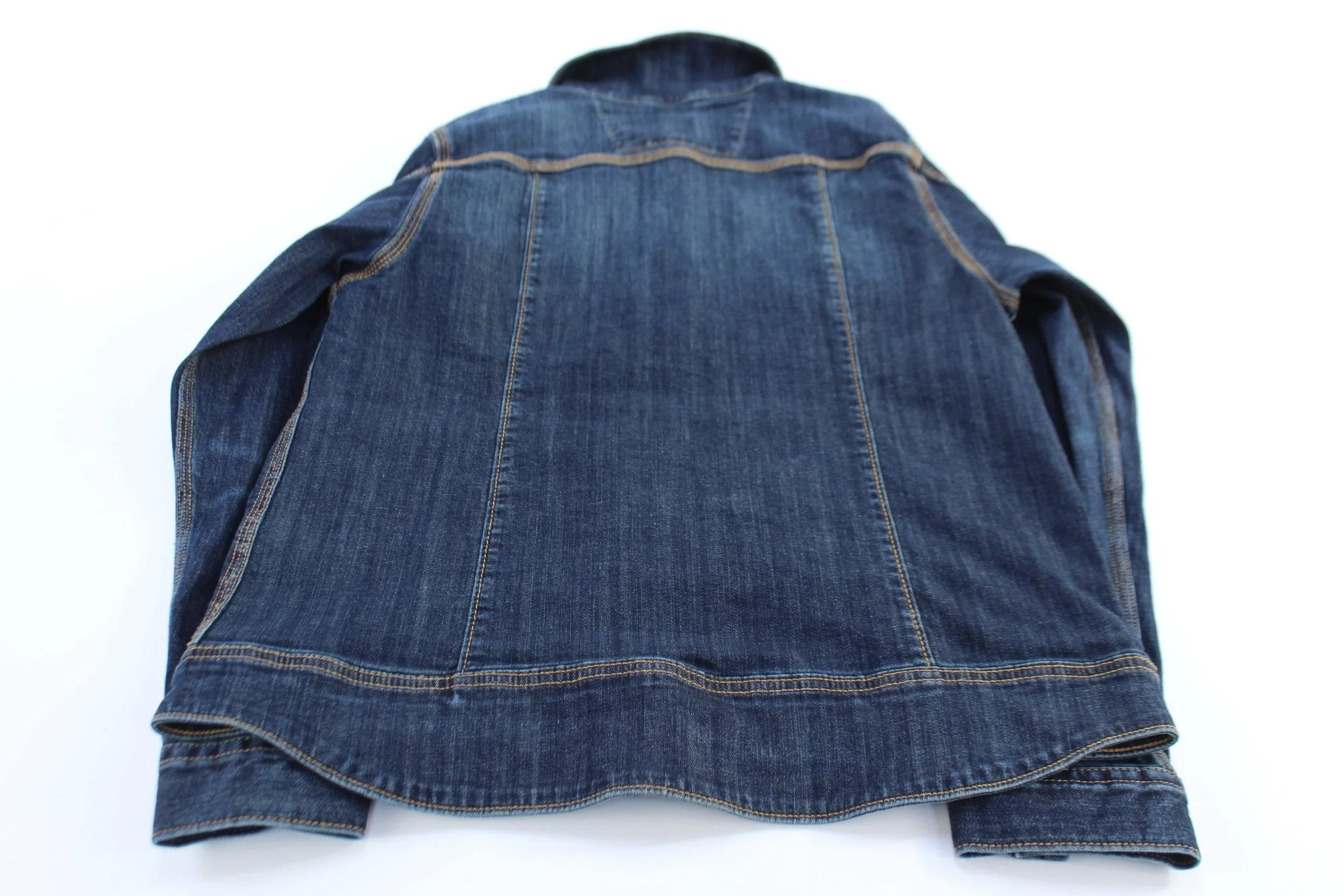 Women's Carhartt Logo Patch Dark Denim Button Down Jacket - Image 2