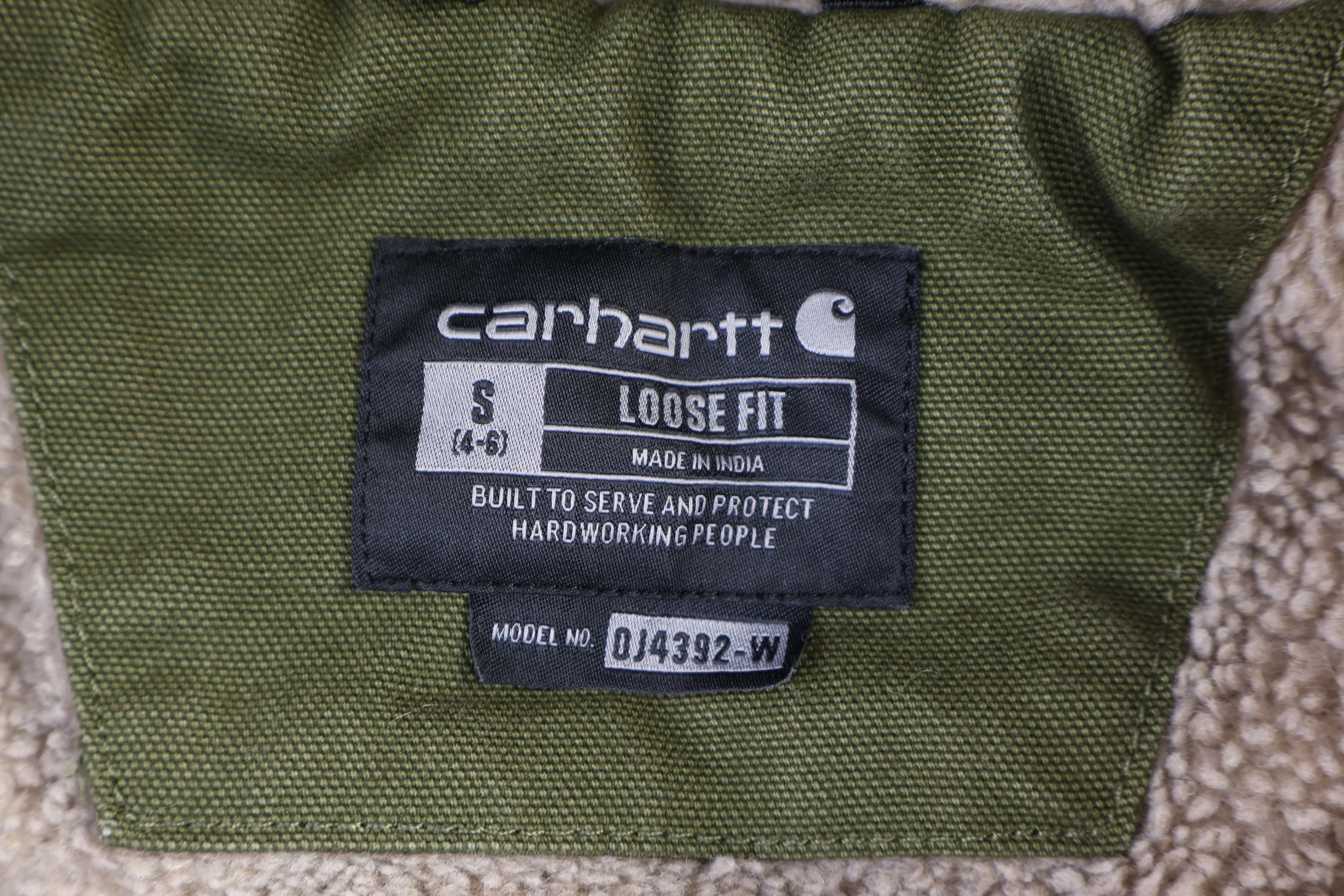 Women's Carhartt Logo Patch Full Zip Jacket - Image 3