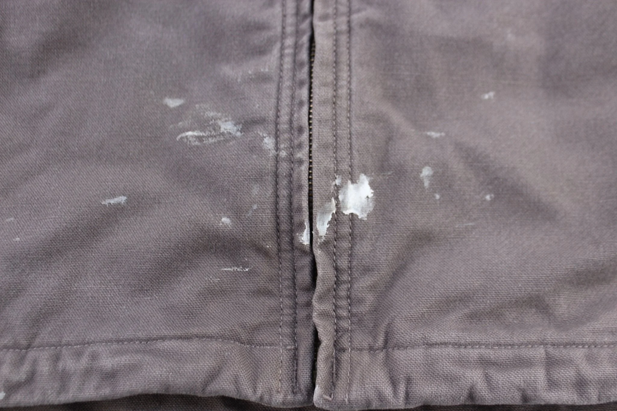 Women's Carhartt Logo Patch Grey Full Zip Jacket - Image 3