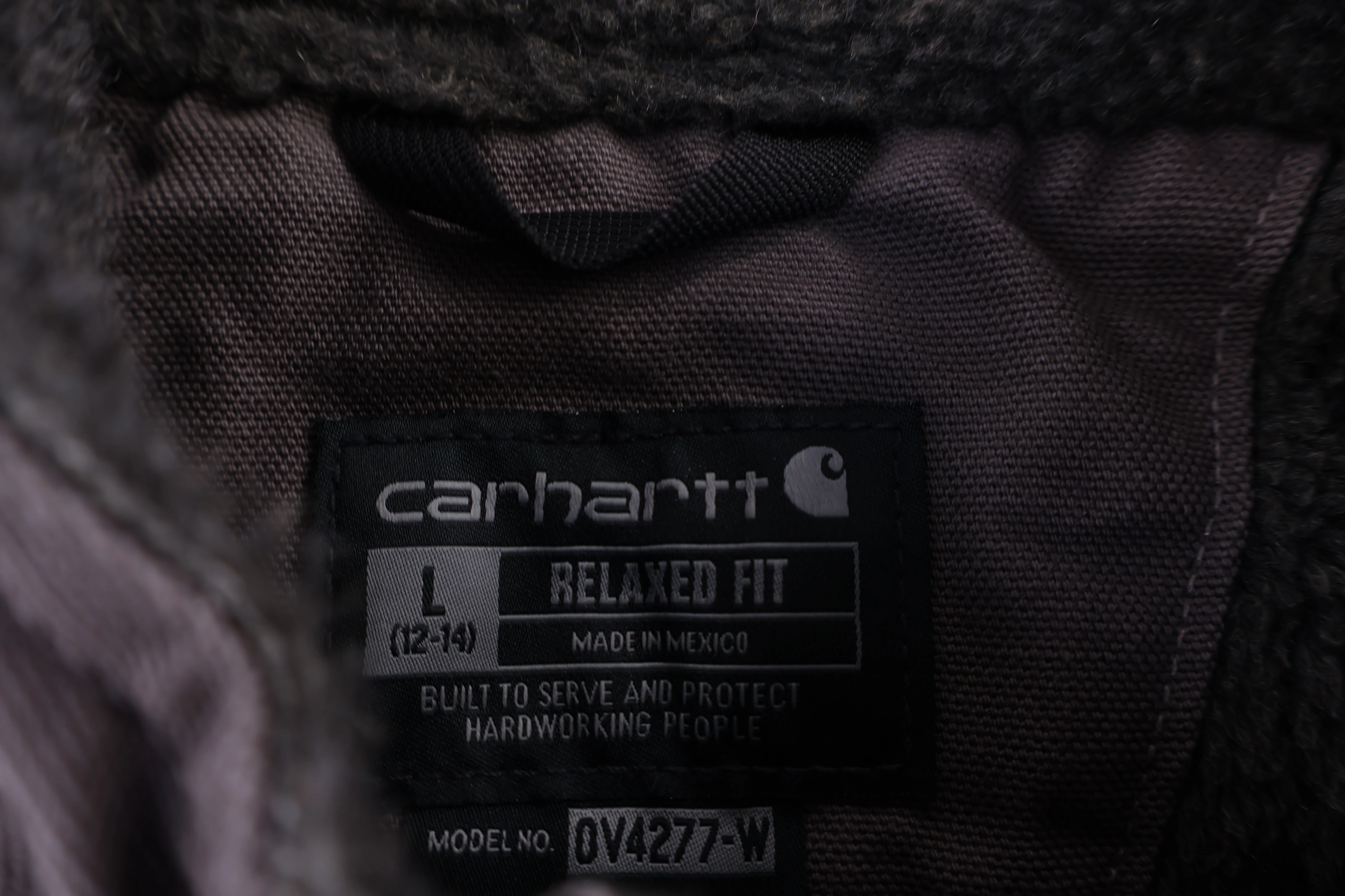 Women's Carhartt Logo Patch Grey Full Zip Vest - Image 3