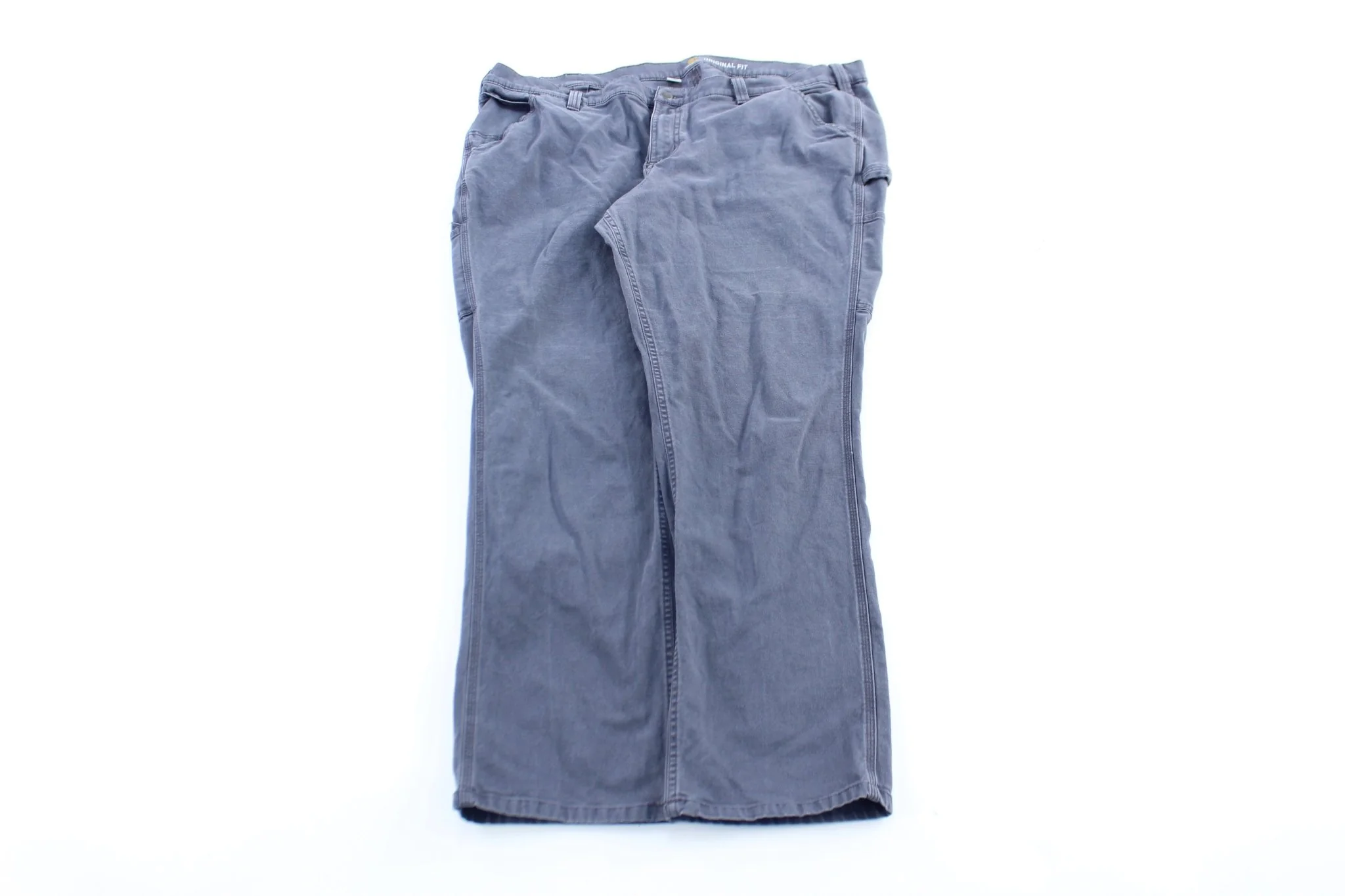 Women's Carhartt Logo Patch Grey Pants
