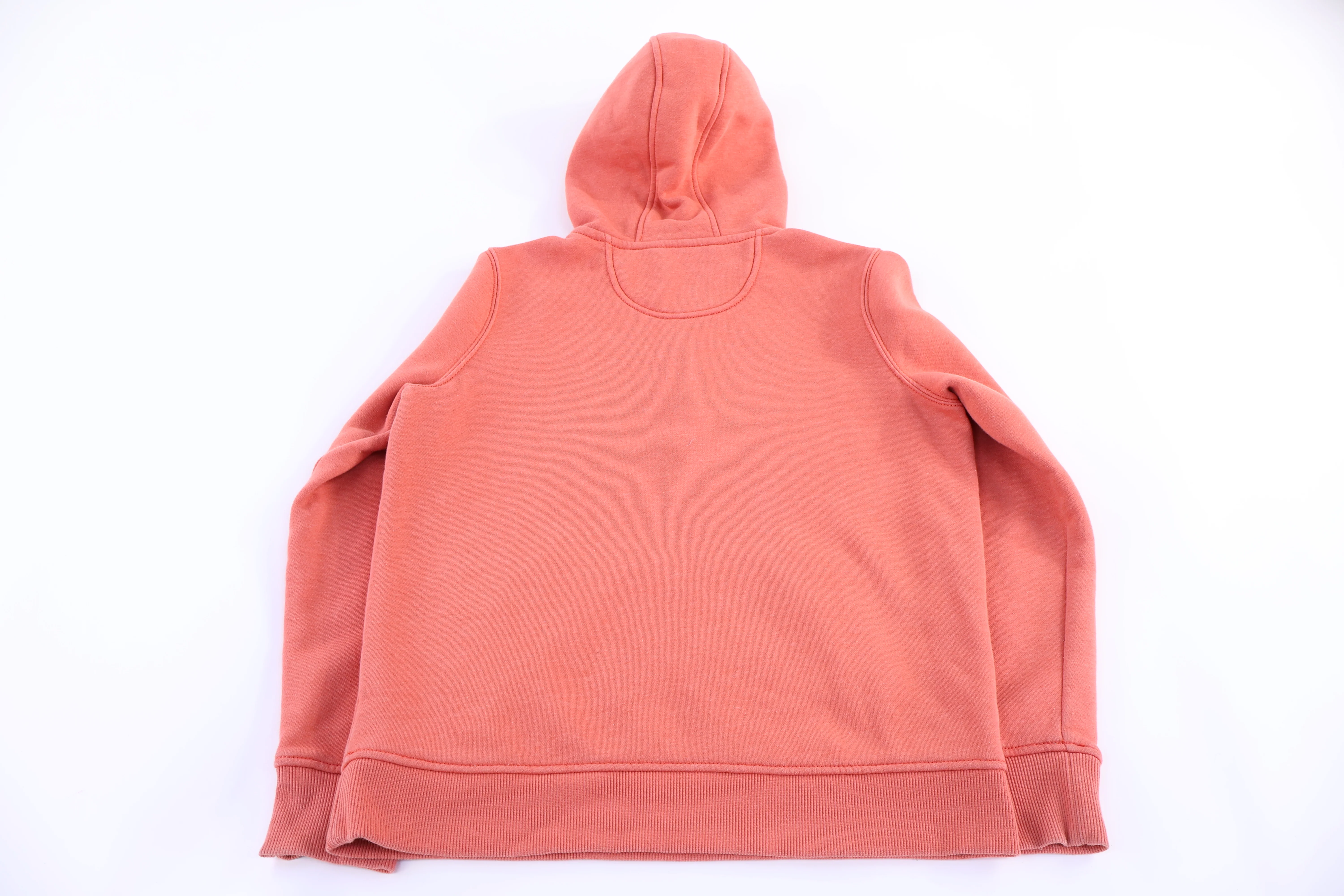 Women's Carhartt Logo Patch Orange Pullover Hoodie - Image 3