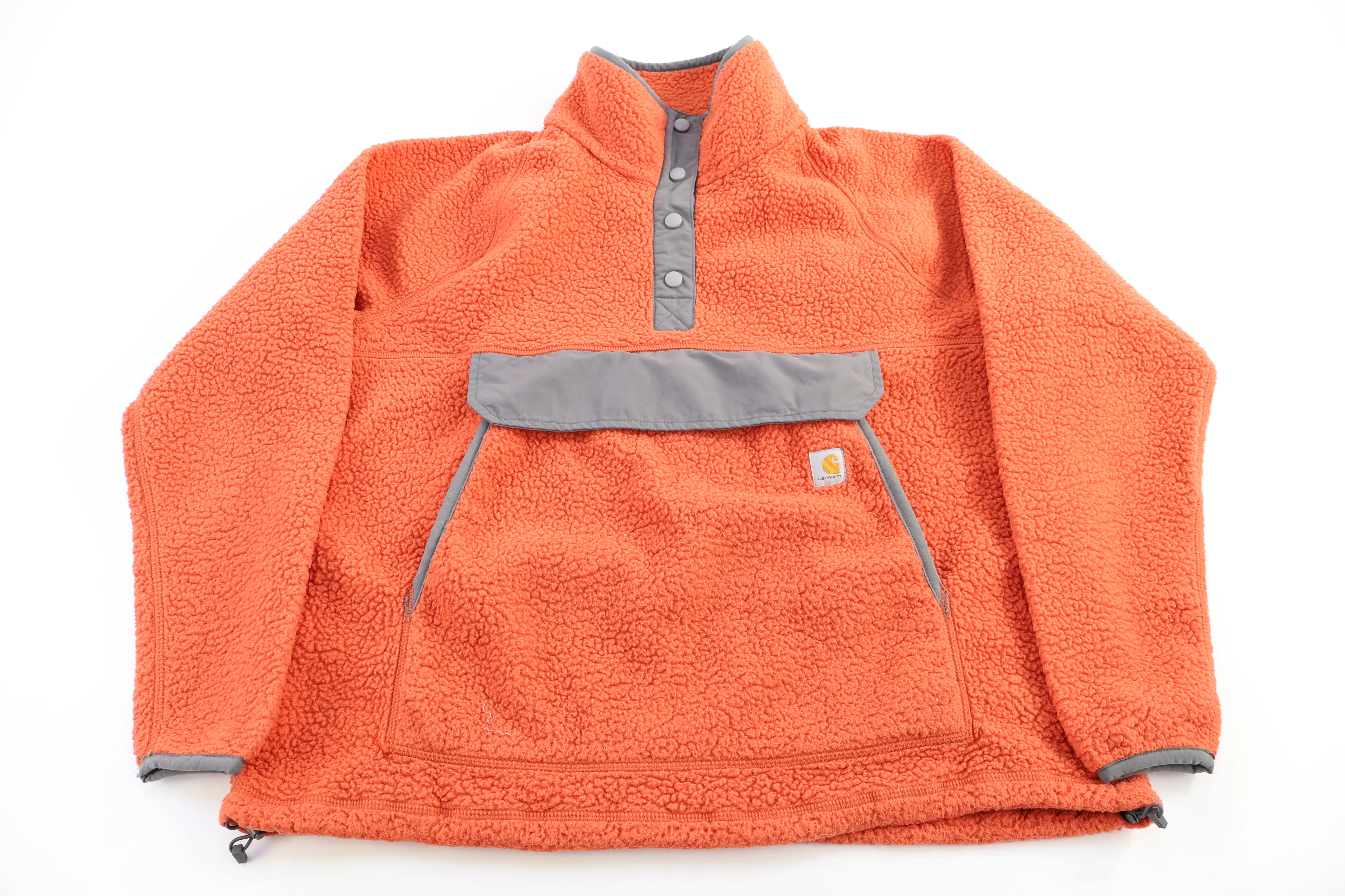 Women's Carhartt Logo Patch Orange Pullover Sweater