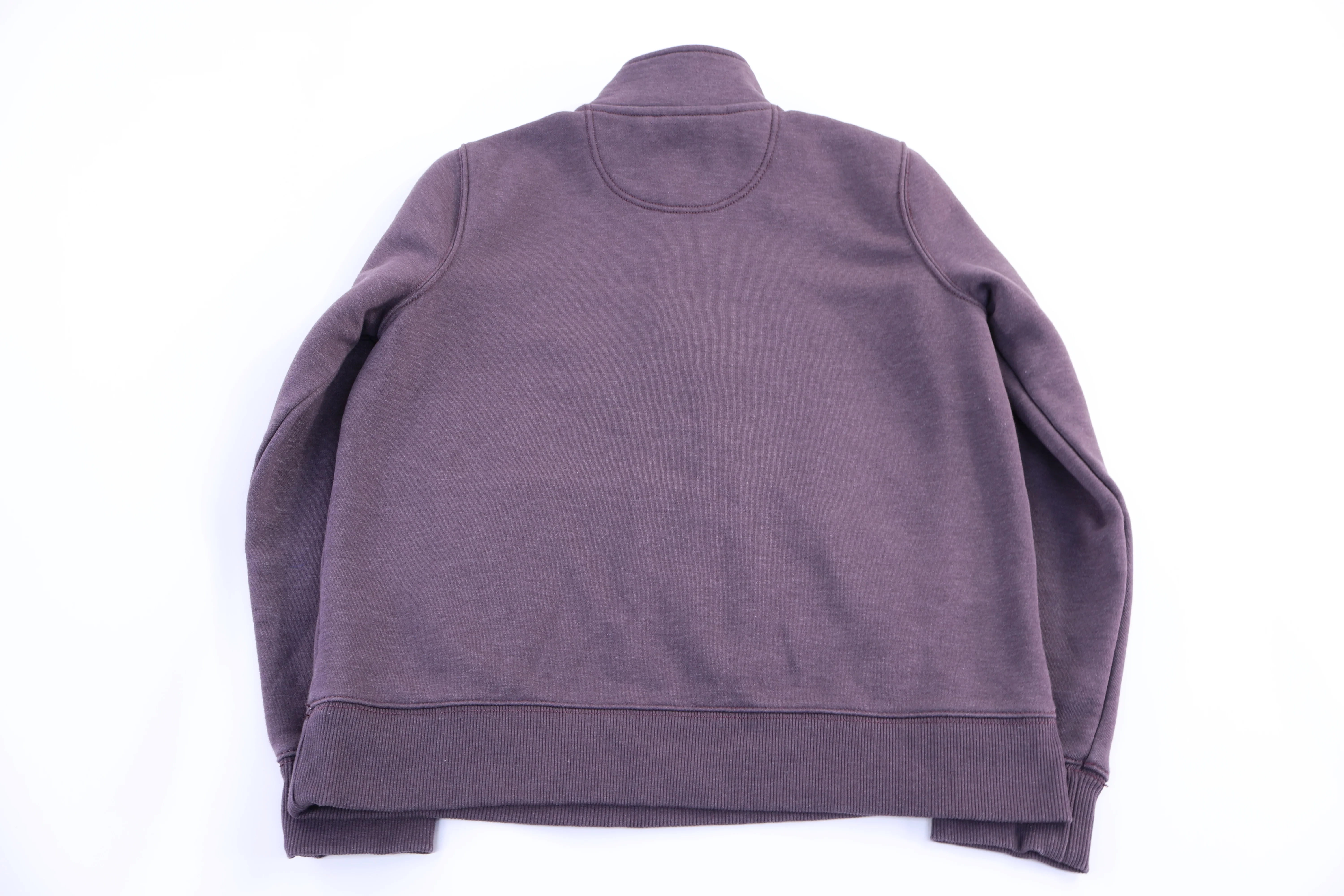 Women's Carhartt Logo Patch Purple Quarter Zip Sweatshirt - Image 2