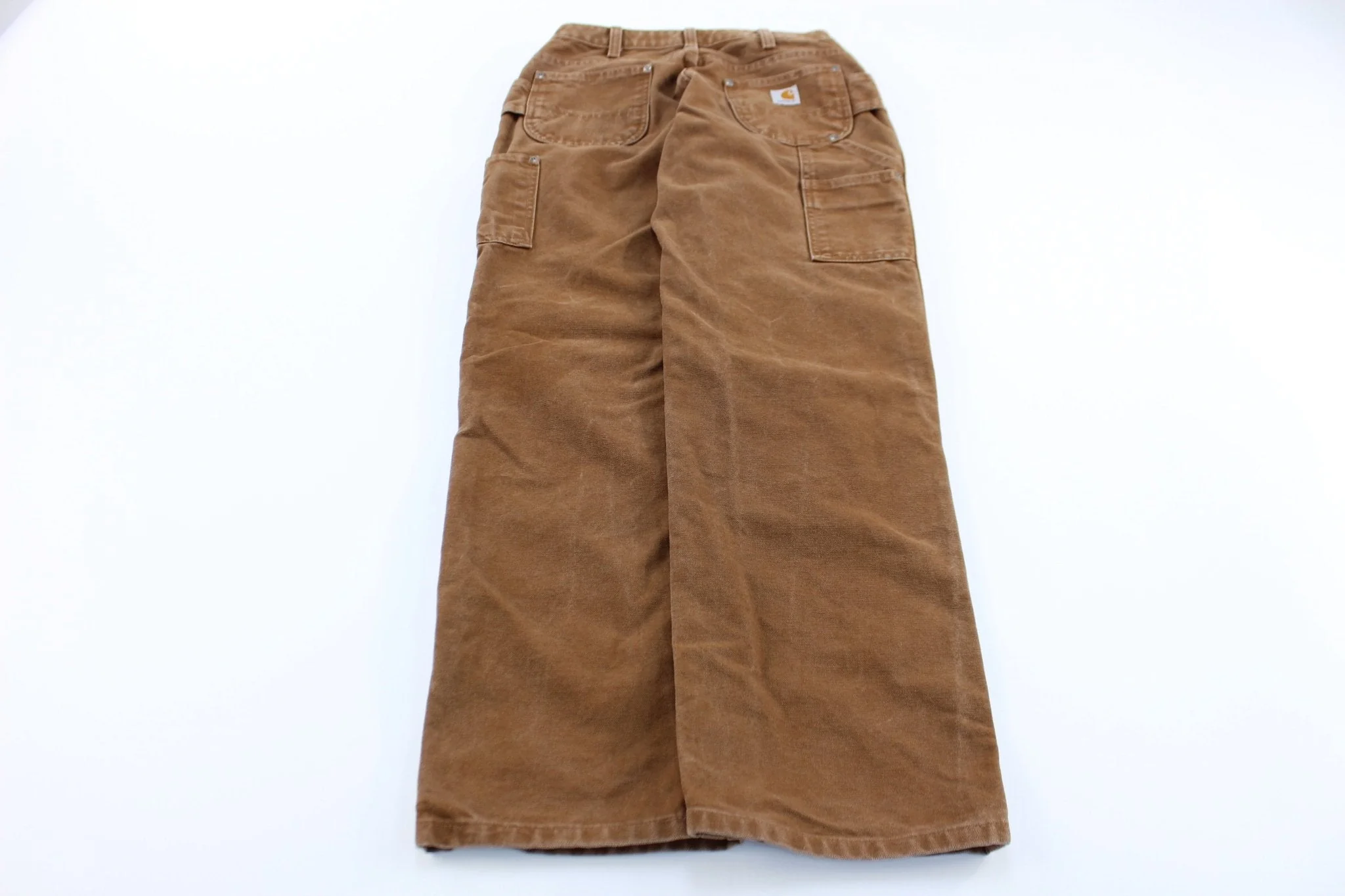 Women's Carhartt Logo Patch Tan DoubleKnee Pants - Image 2