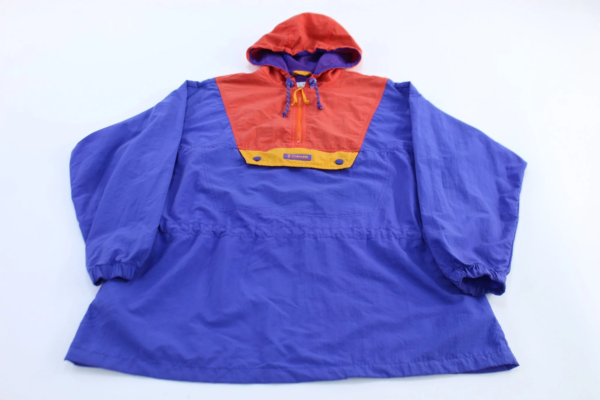 90’s Women's Columbia Sportswear Colorblock Anorak Windbreaker