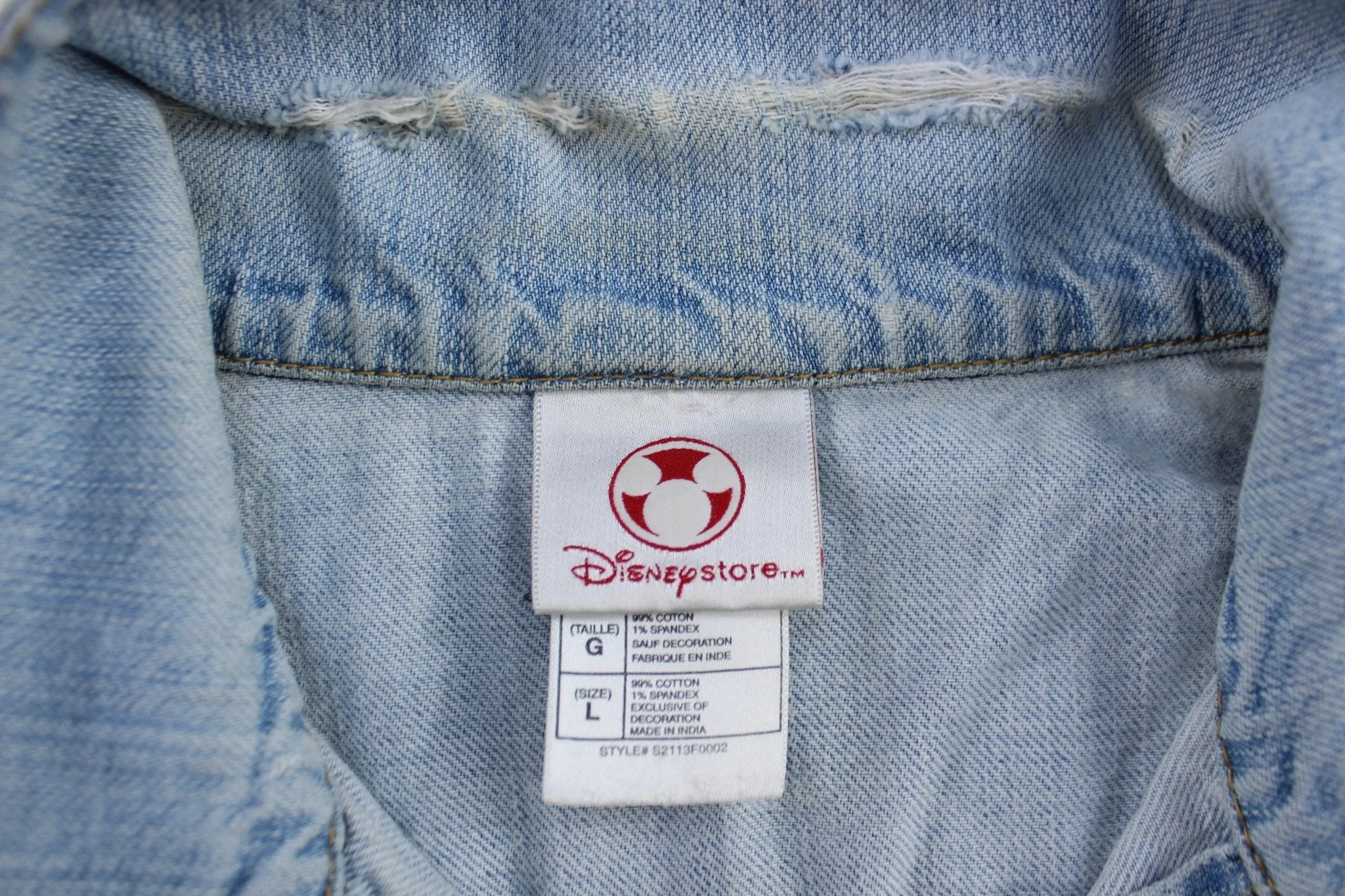 Women's Disney Mickey & Minnie Mouse Denim Jacket - Image 3