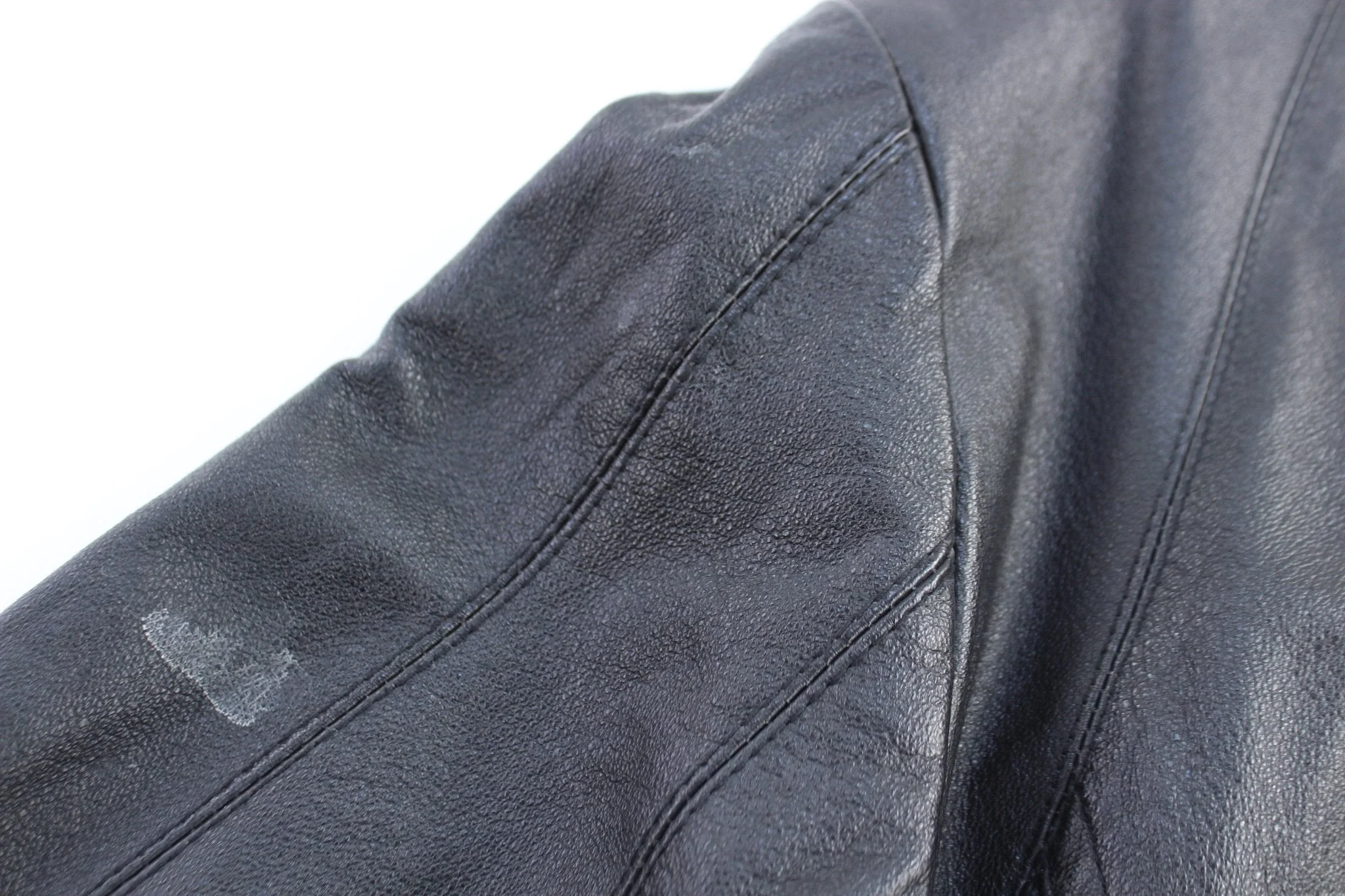 Women's East 5th Black Full Zip Leather Jacket - Image 3