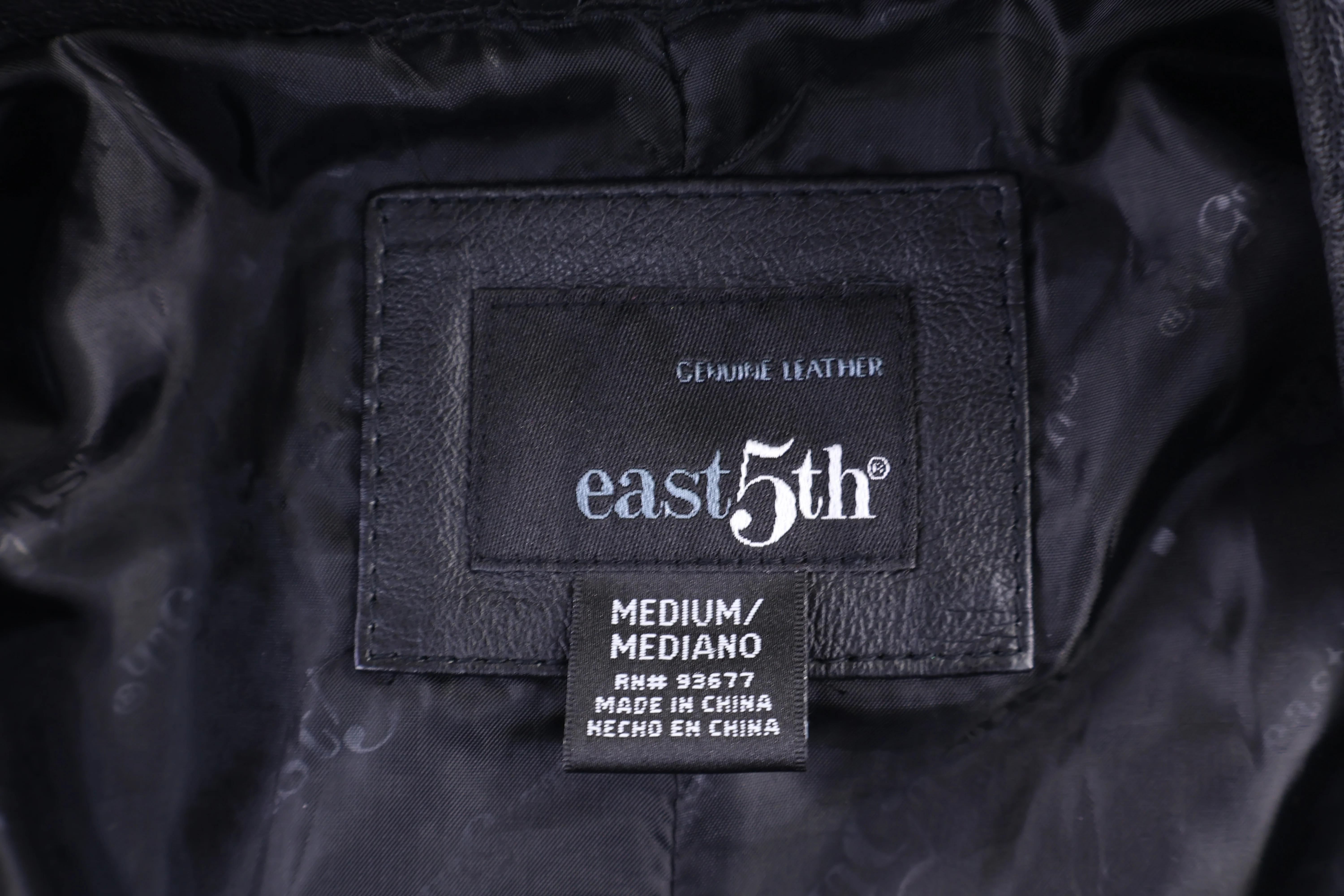 Women's East 5th Black Leather Jacket - Image 3
