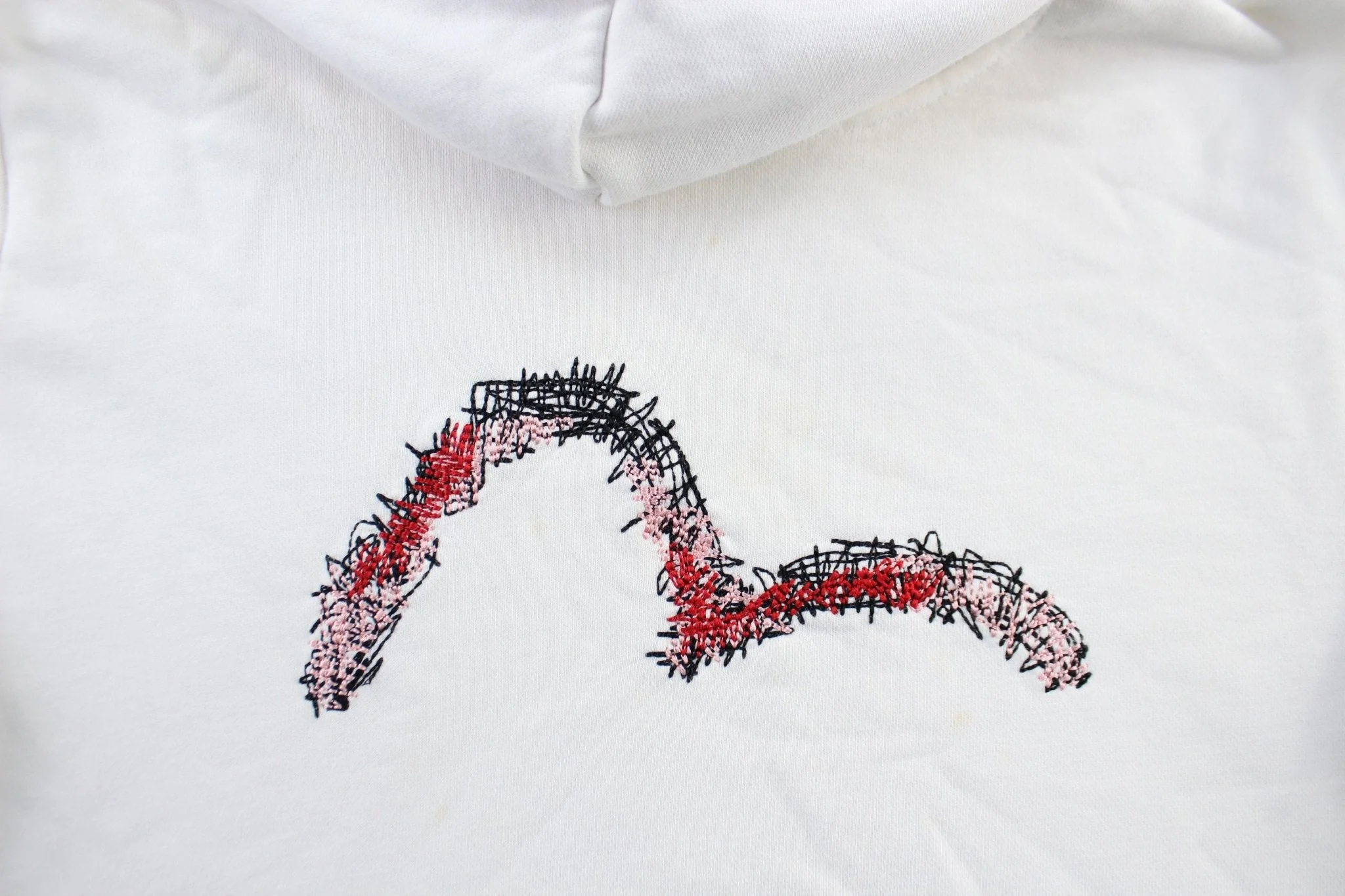 Women's Evisu Embroidered Pullover Hoodie - Image 3