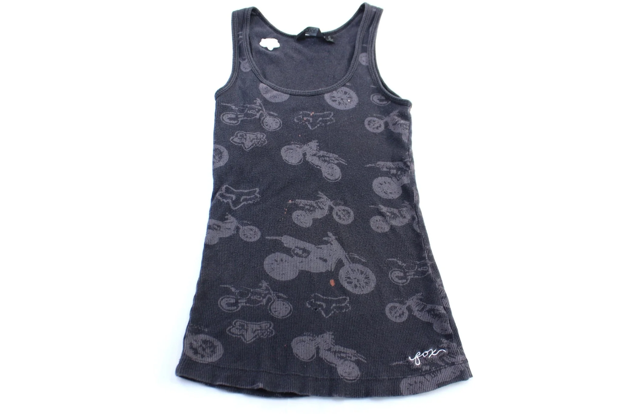 Women's Fox Embroidered Logo All Over Print Tank Top