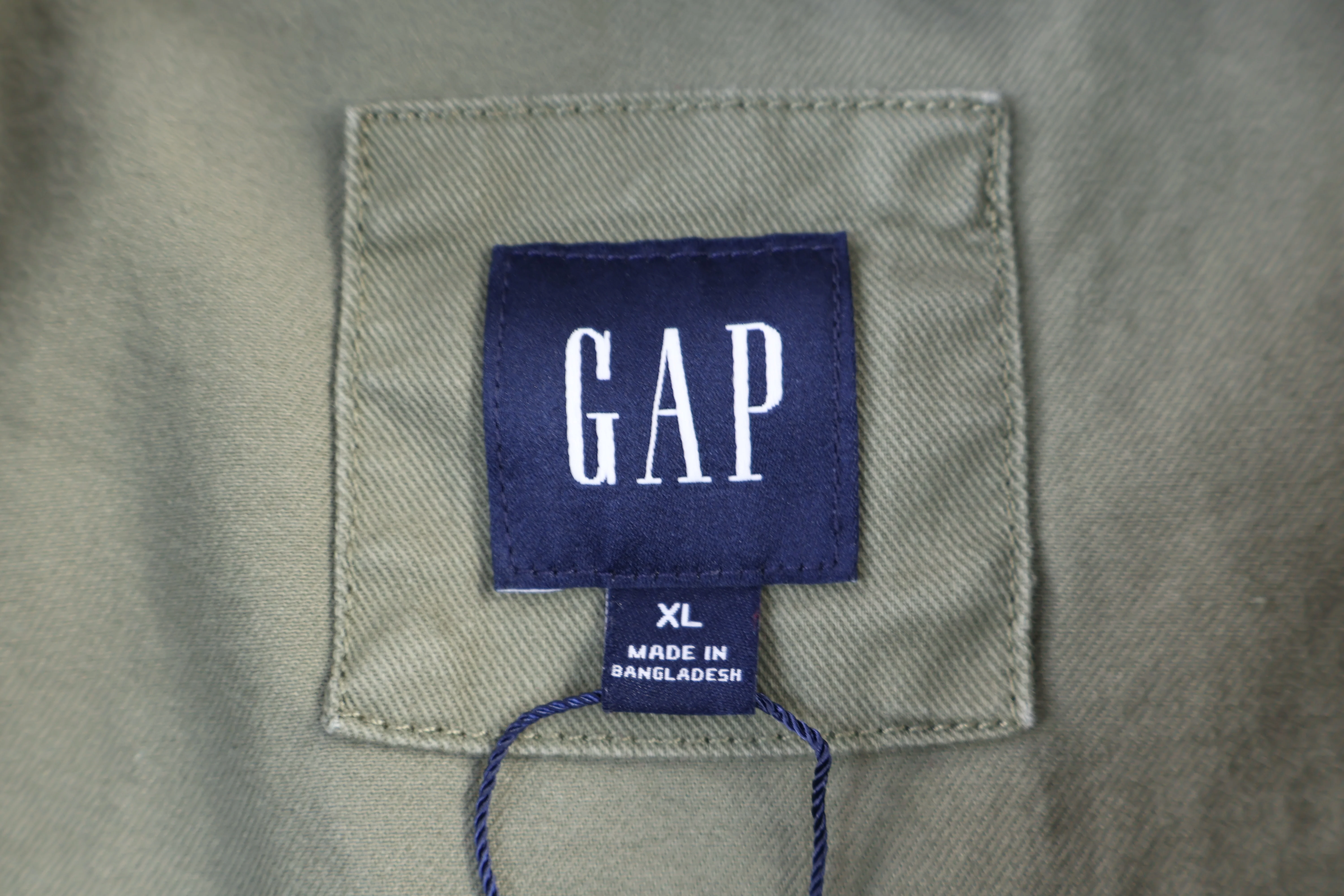 Women's GAP Olive Green Full Zip Jacket - Image 3
