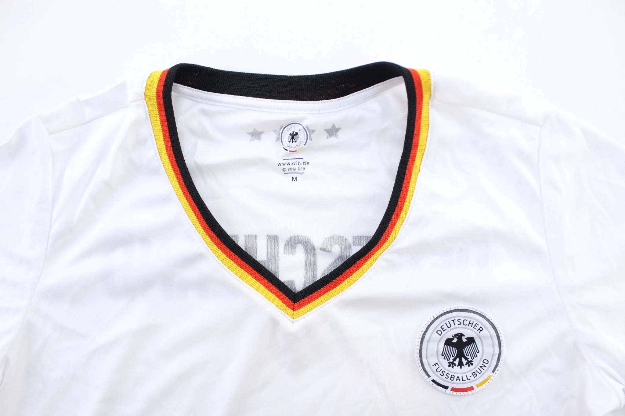 Women's Germany Embroidered Patch Soccer Jersey - Image 3