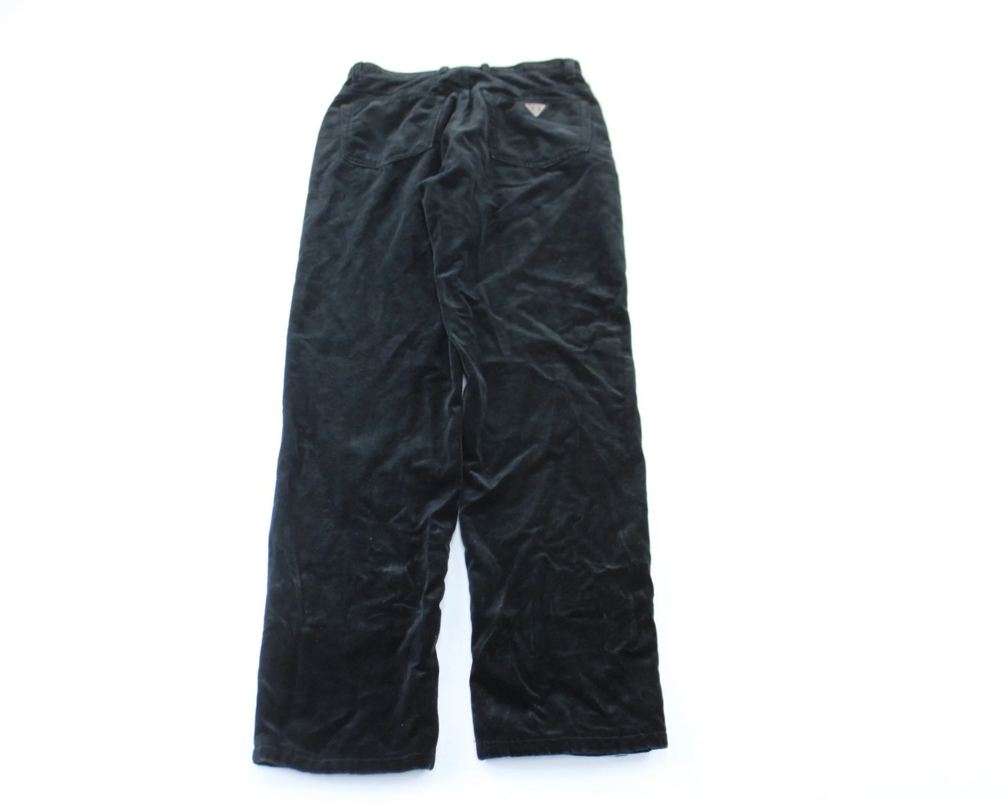 Women's Guess Black Velvet Pants - Image 2