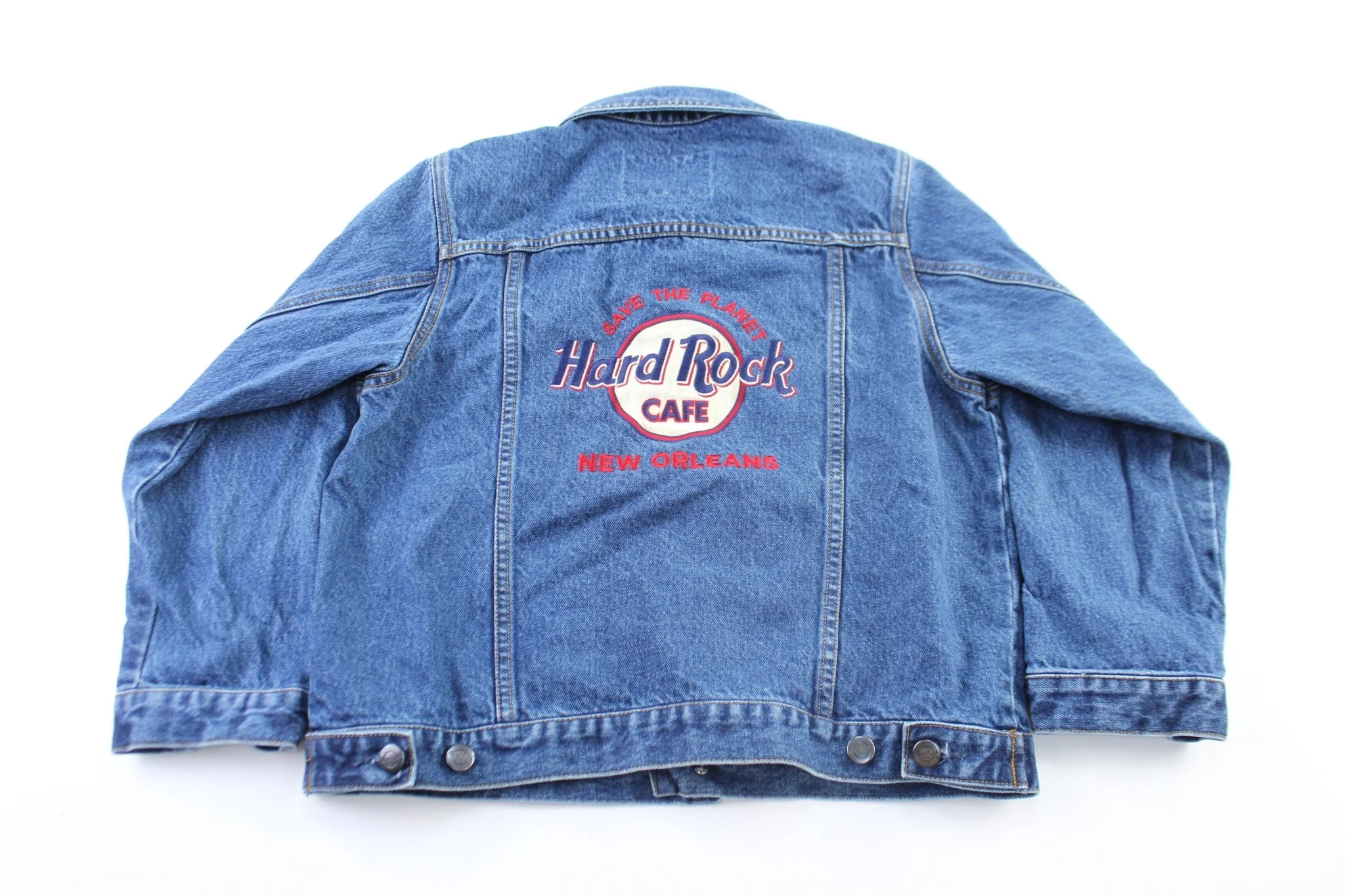 Girl's Hard Rock Cafe Embroidered New Orleans Denim Jacket