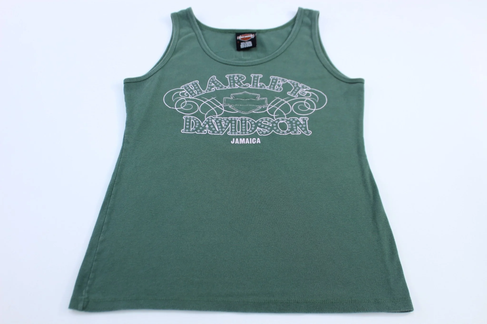 Women's Harley Davidson Jamaica Green Tank Top