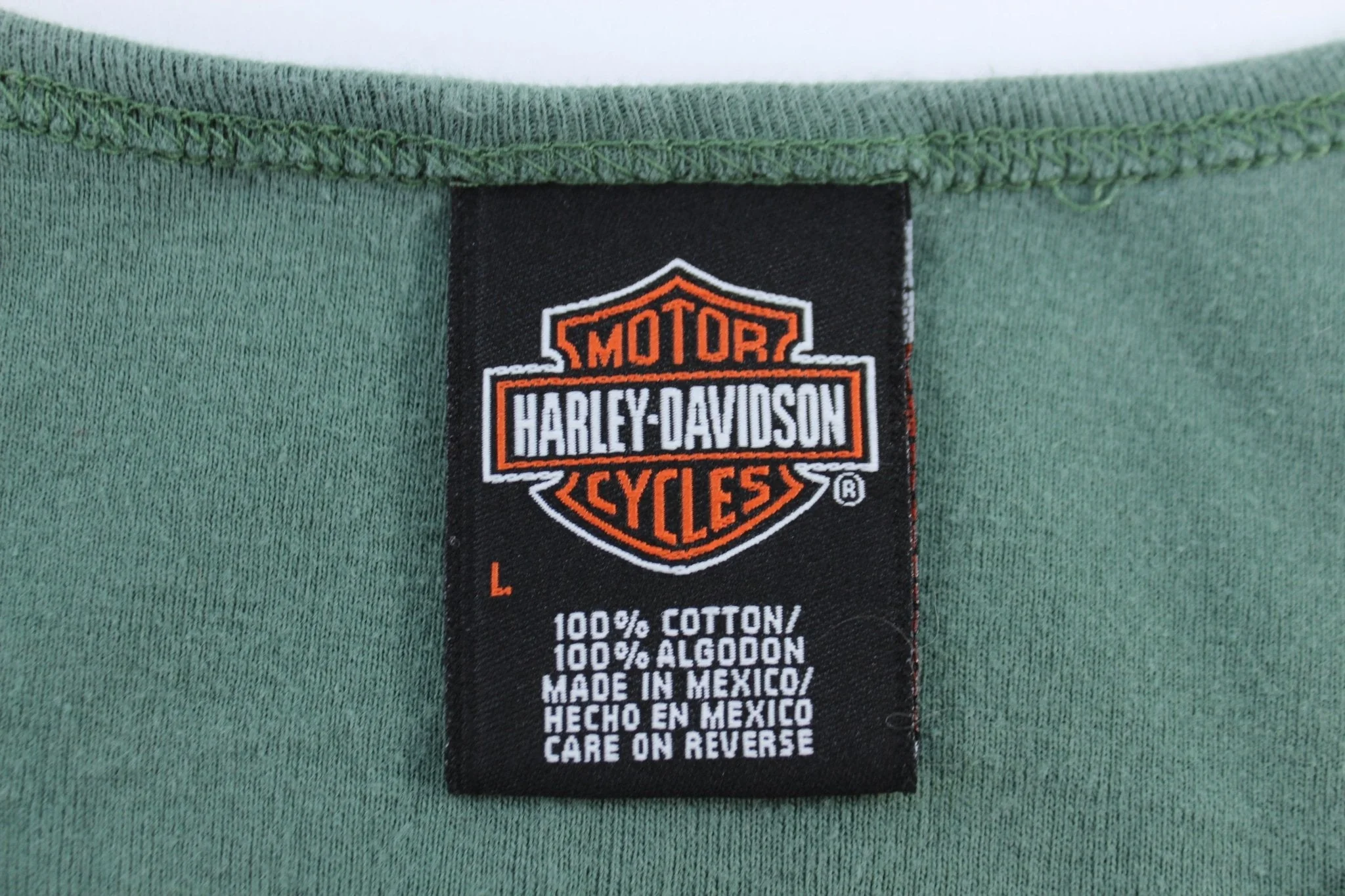 Women's Harley Davidson Jamaica Green Tank Top - Image 3