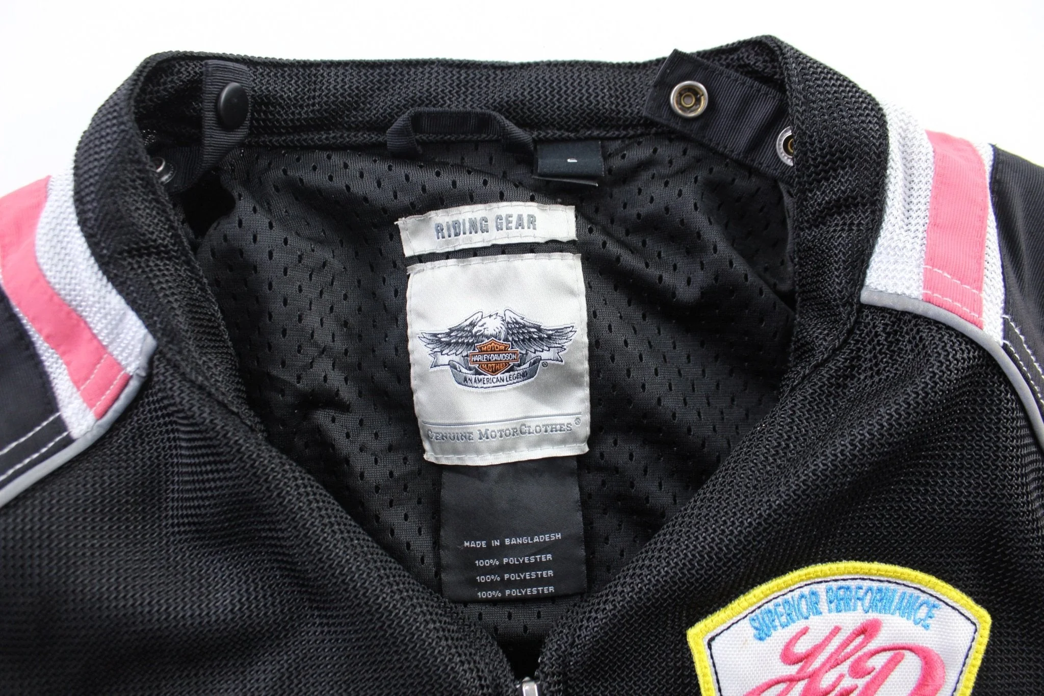 Women's Harley Davidson Motorcycles Biker Zip Up Jacket - Image 4