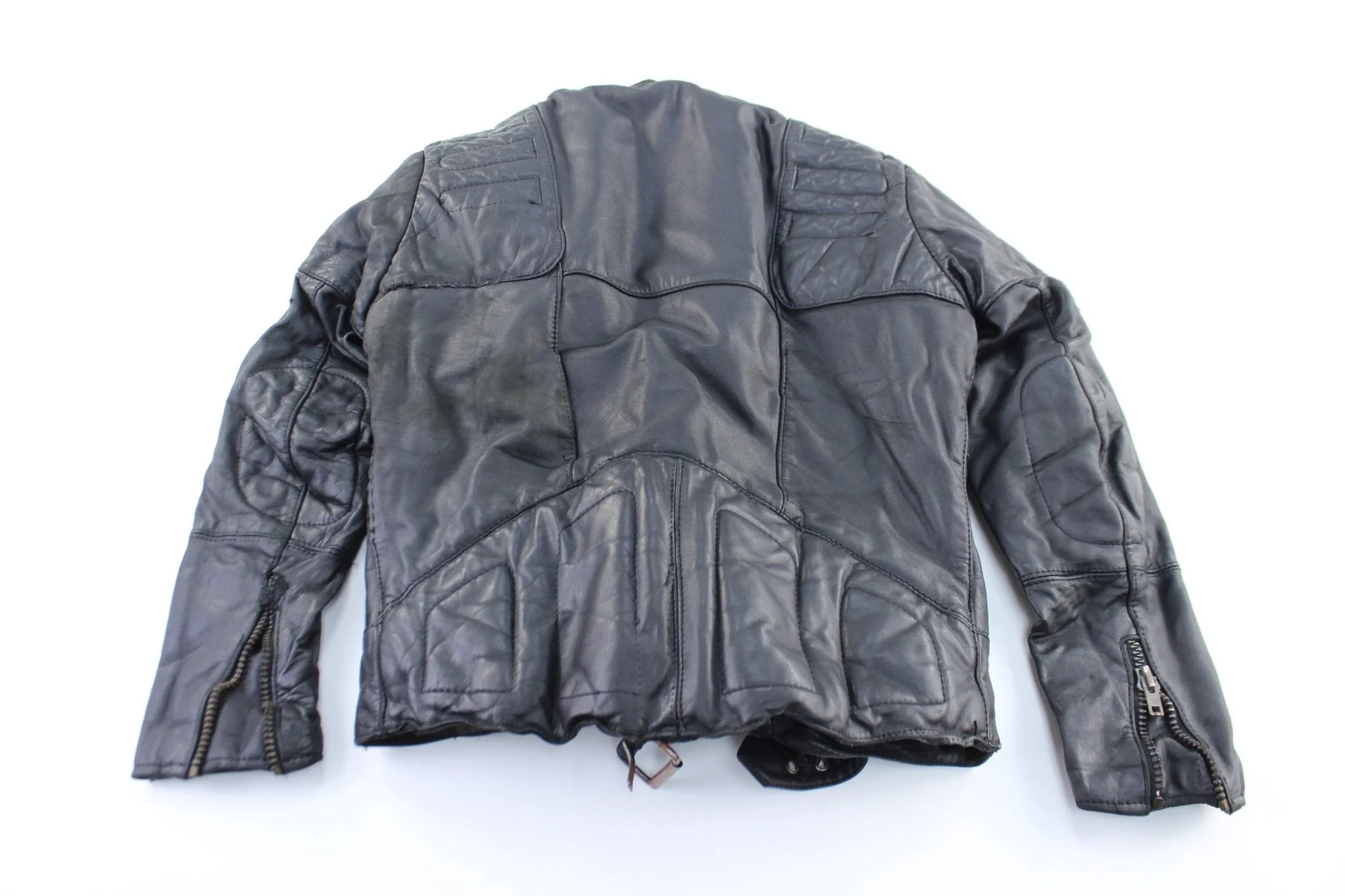 Women's Harley Davidson Motorcycles Black Leather Zip Up Jacket - Image 2