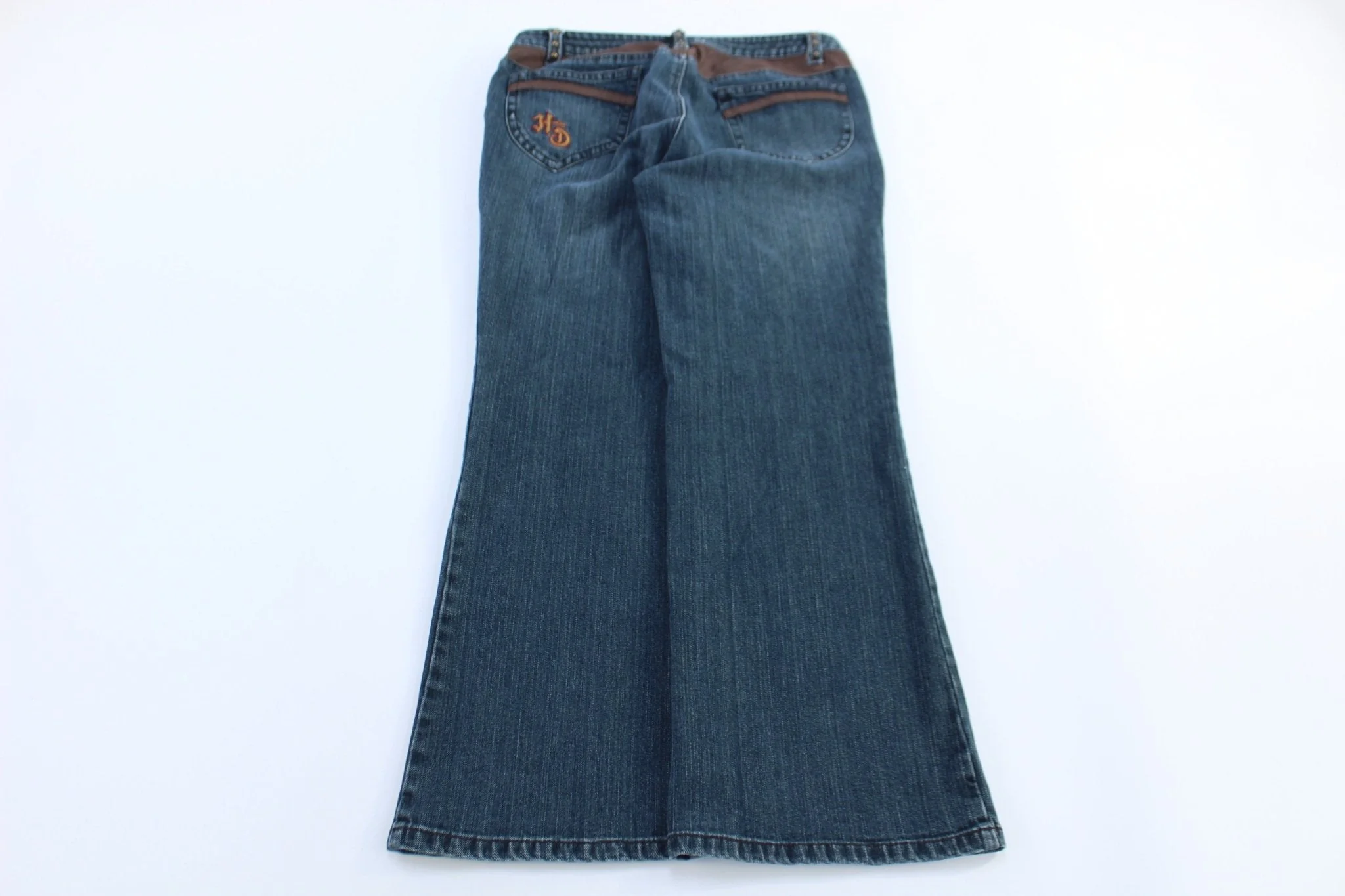 Women's Harley Davidson Motorcycles Dark Wash Denim Jeans - Image 2