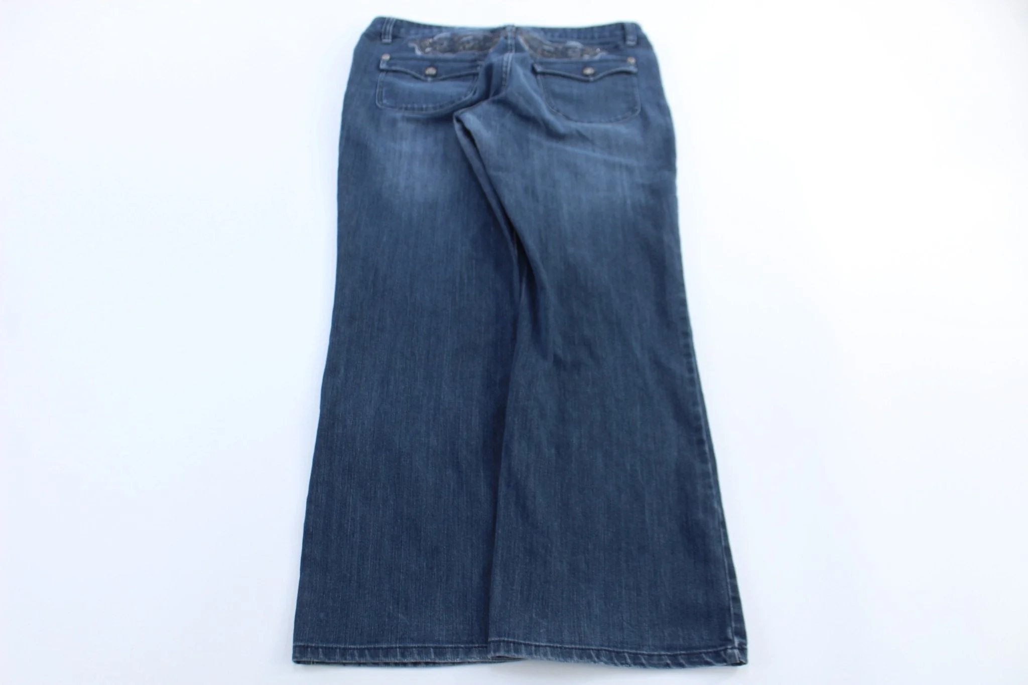 Women's Harley Davidson Motorcycles Dark Wash Denim Jeans - Image 2