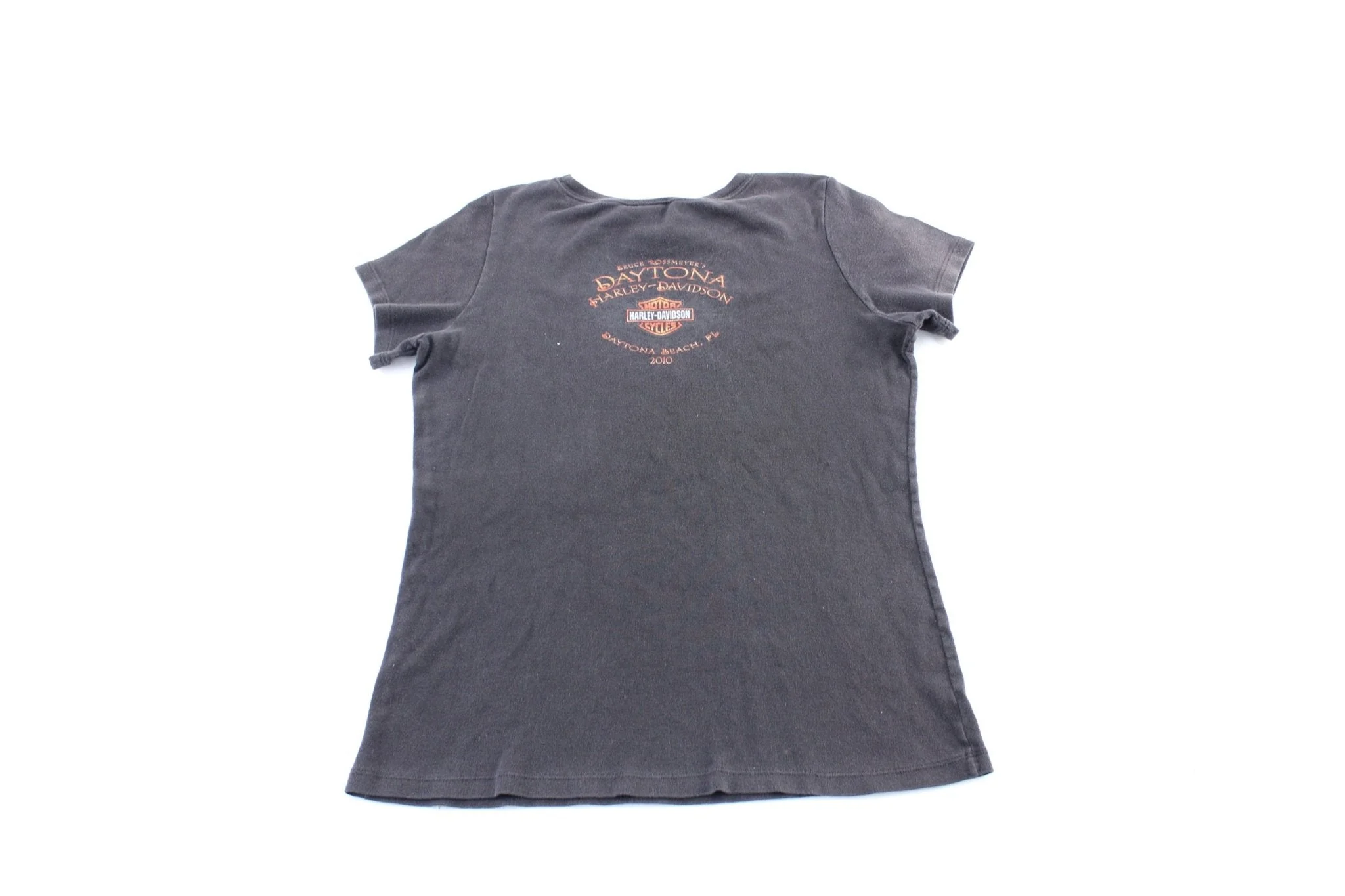 Women's Harley Davidson Motorcycles Daytona Beach, Florida T-Shirt - Image 2