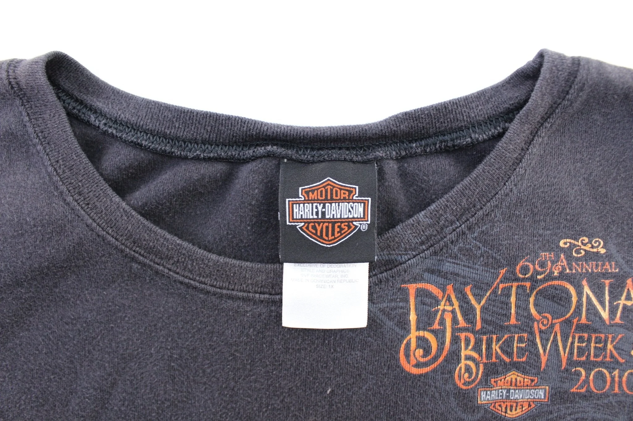 Women's Harley Davidson Motorcycles Daytona Beach, Florida T-Shirt - Image 3