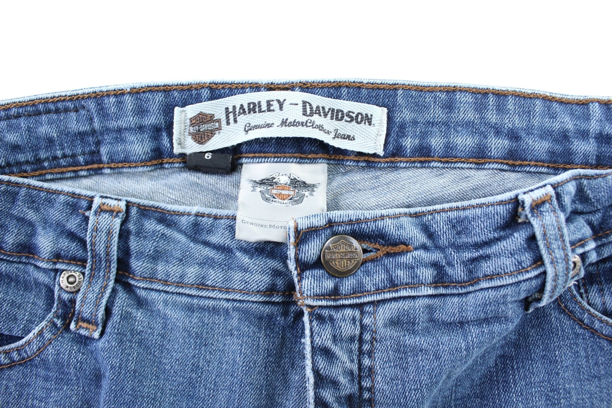 Women's Harley Davidson Motorcycles Denim Jeans - Image 4