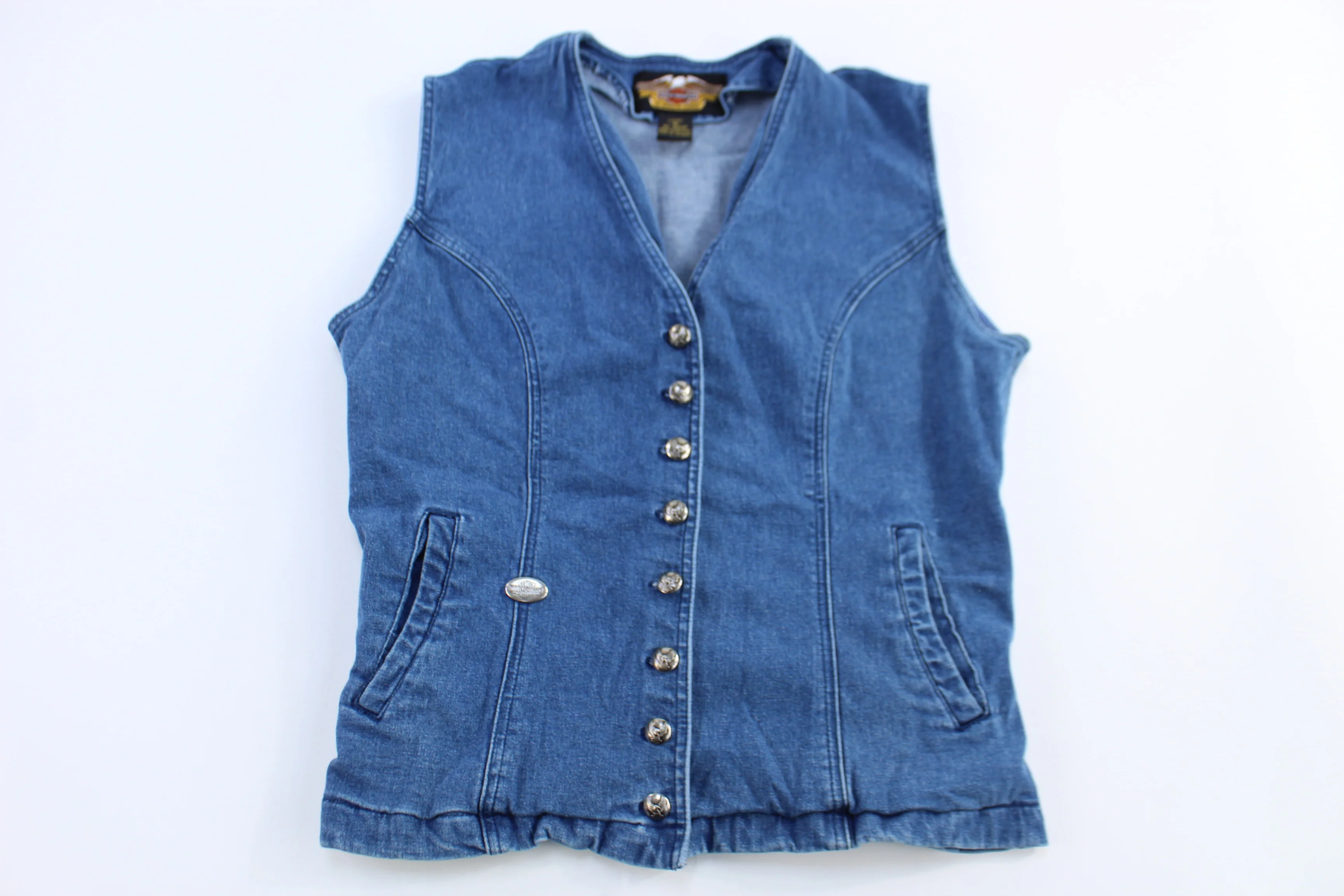 Women's Harley Davidson Motorcycles Denim Vest