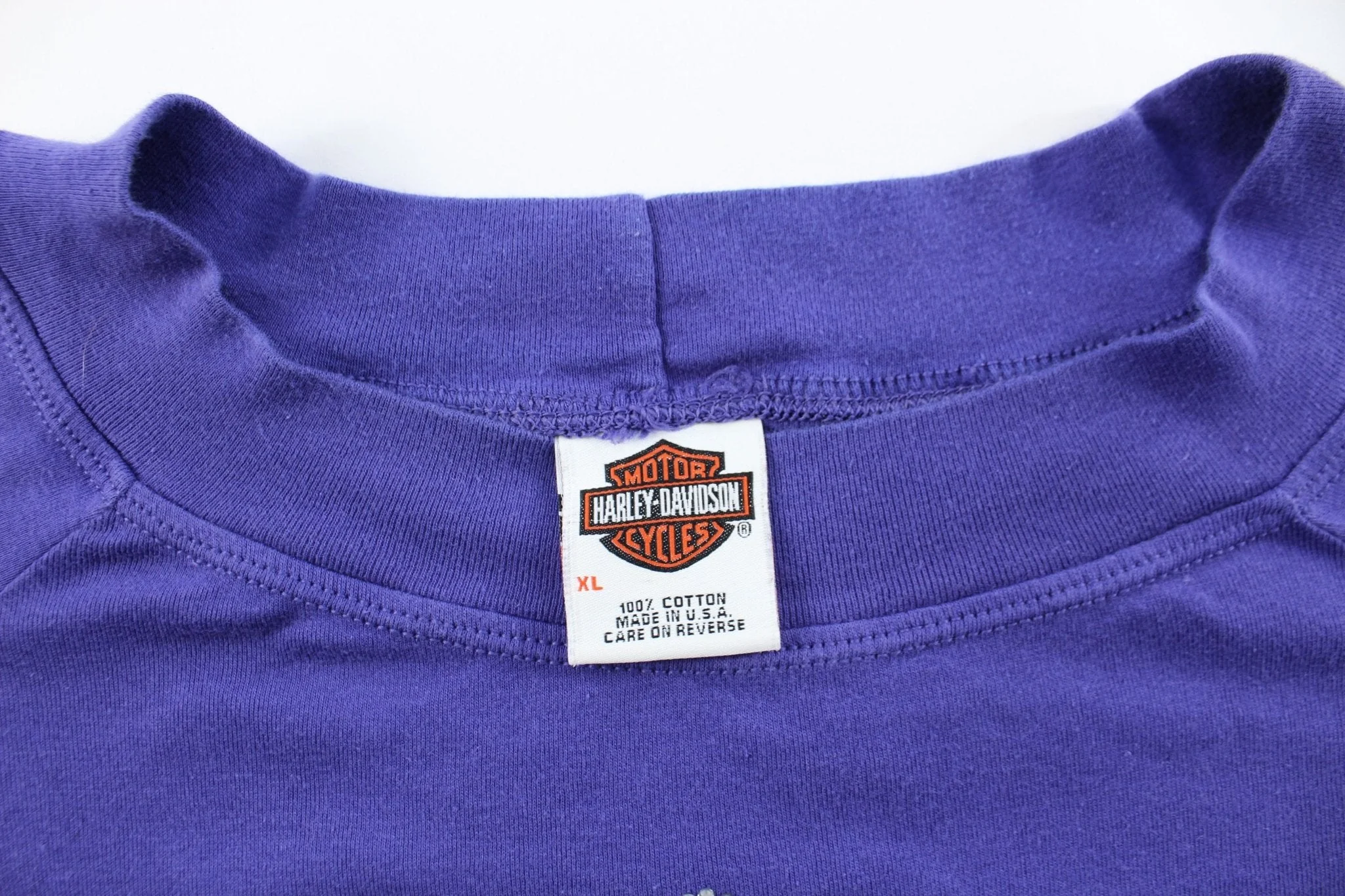 Women's Harley Davidson Motorcycles Embroidered Forth Worth, Texas T-Shirt - Image 3