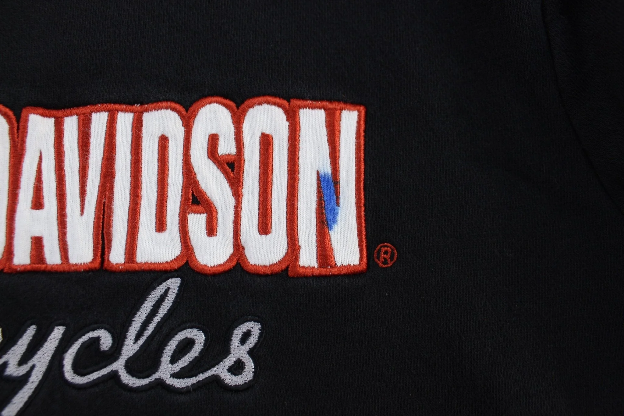 Women's Harley Davidson Motorcycles Embroidered Striped Zip Up Hoodie - Image 4