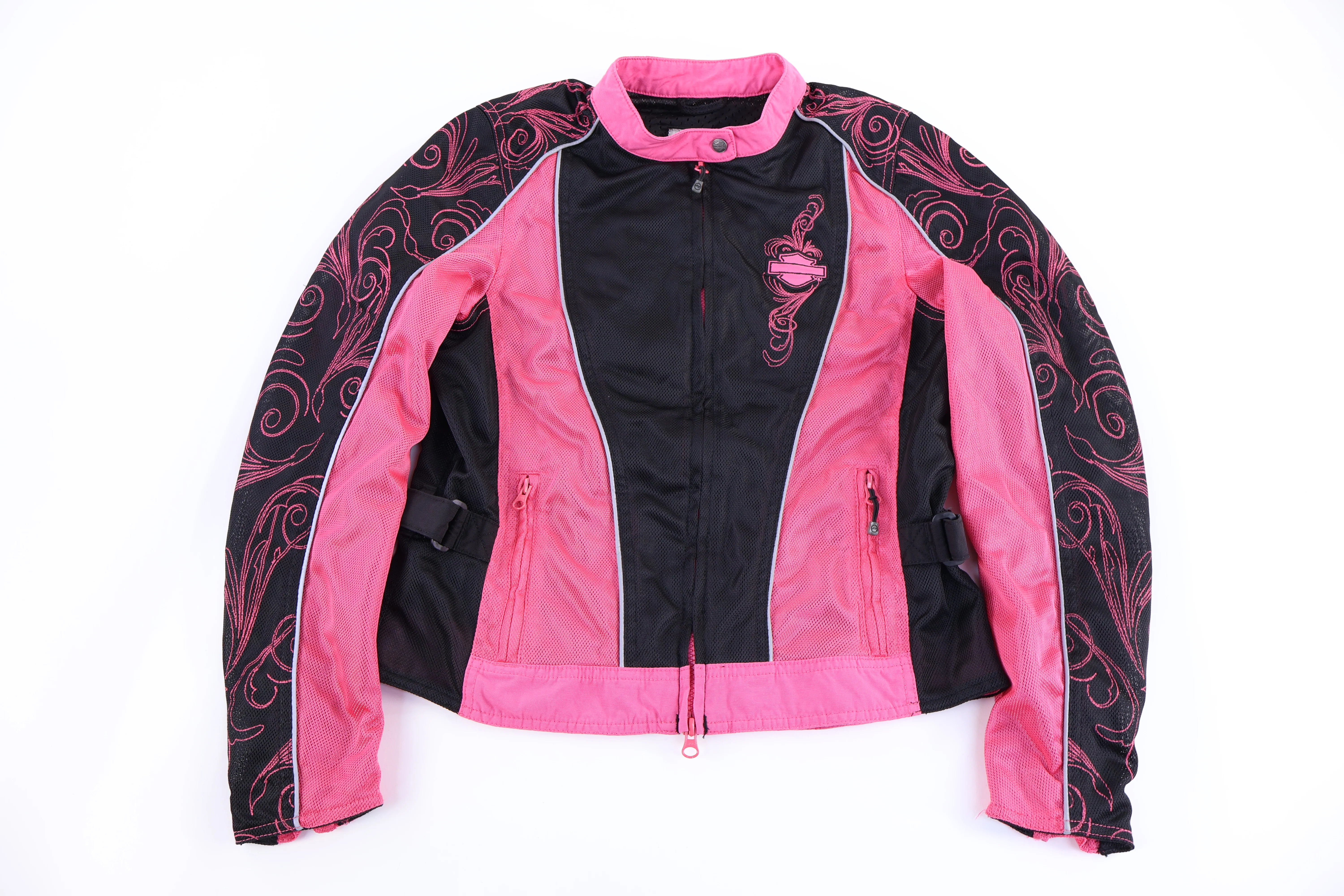 Women's Harley Davidson Motorcycles Full Zip Biker Jacket