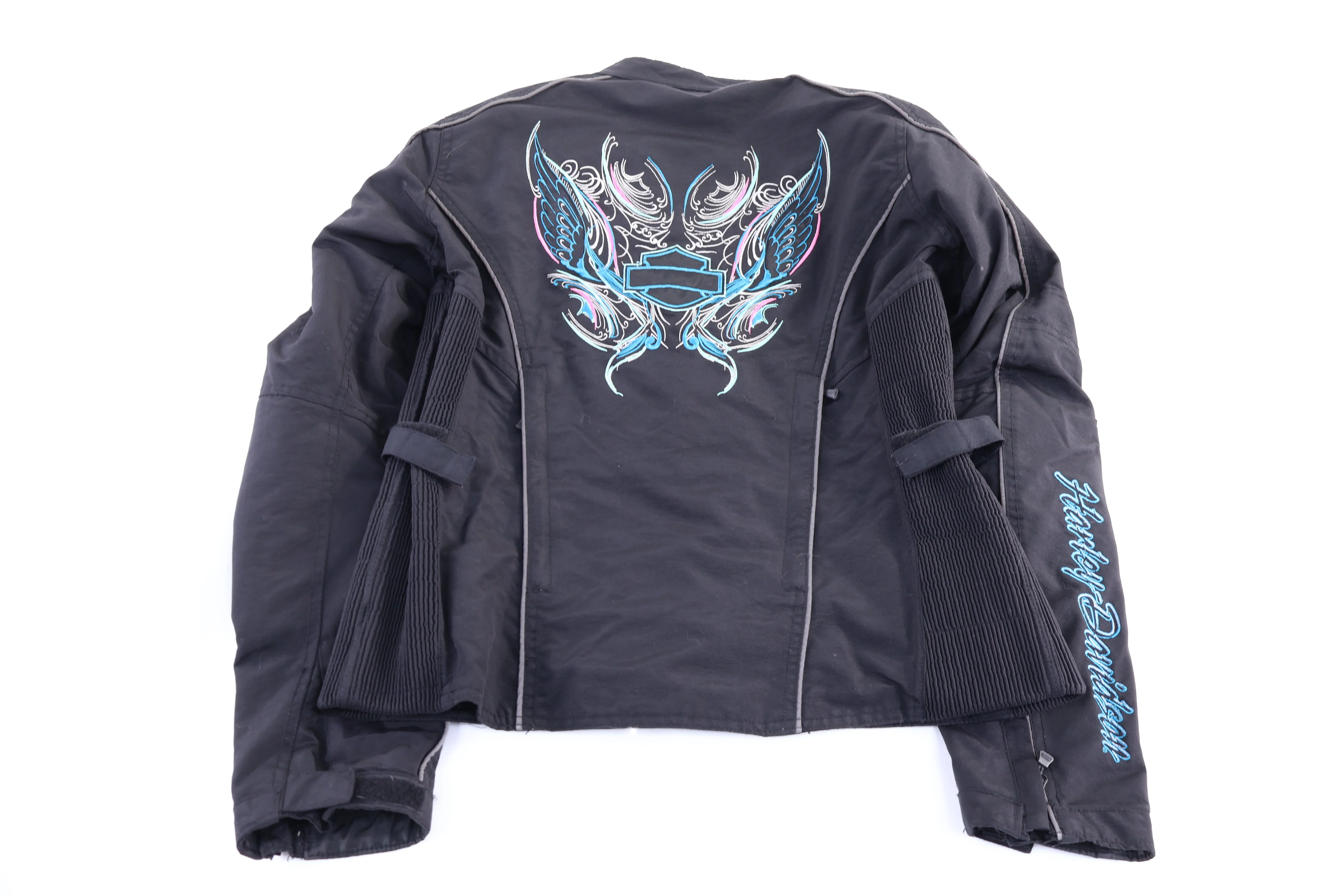 Women's Harley Davidson Motorcycles Full Zip Biker Jacket - Image 2