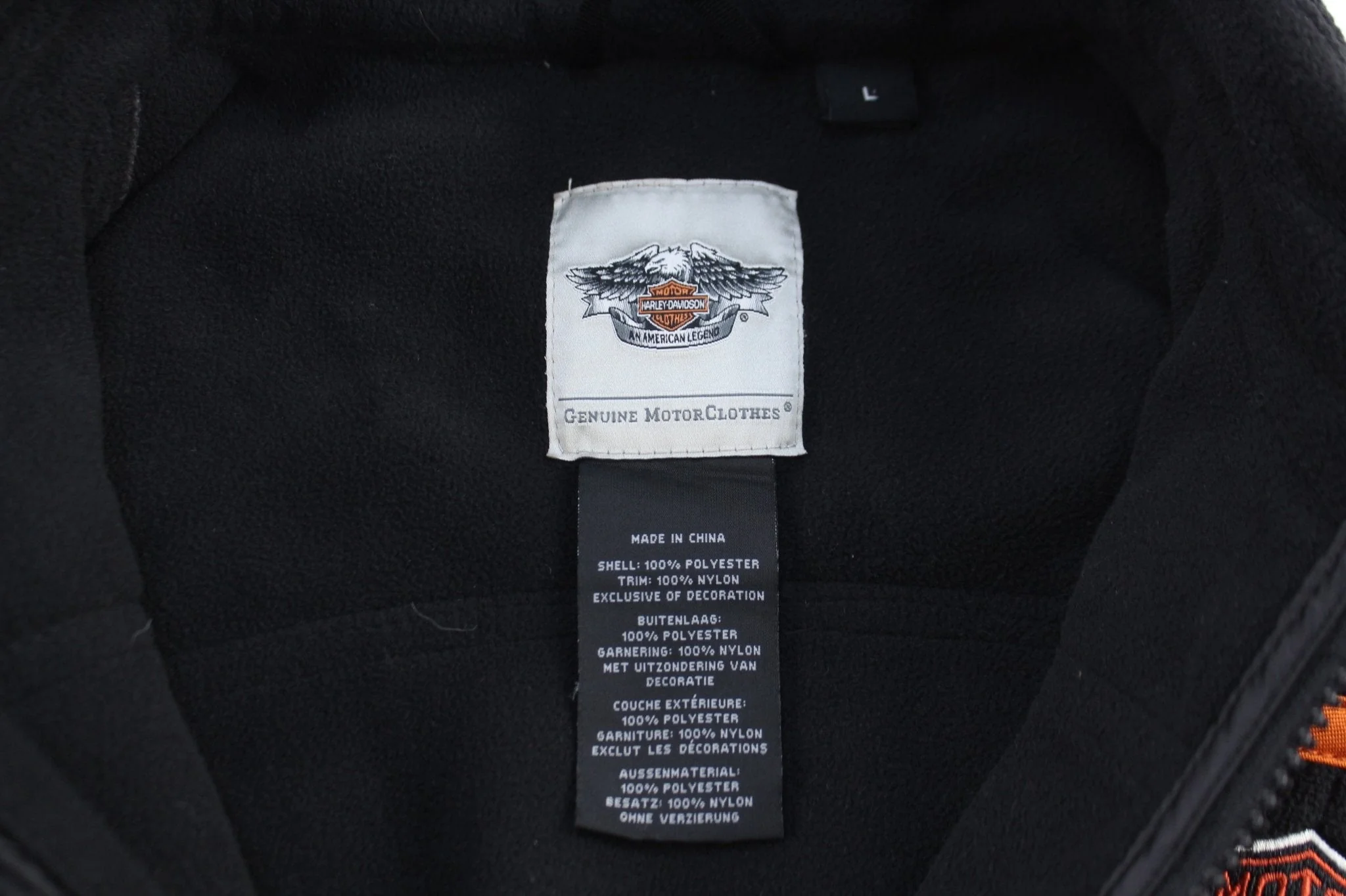 Women's Harley Davidson Motorcycles Full Zip Fleece Jacket - Image 3