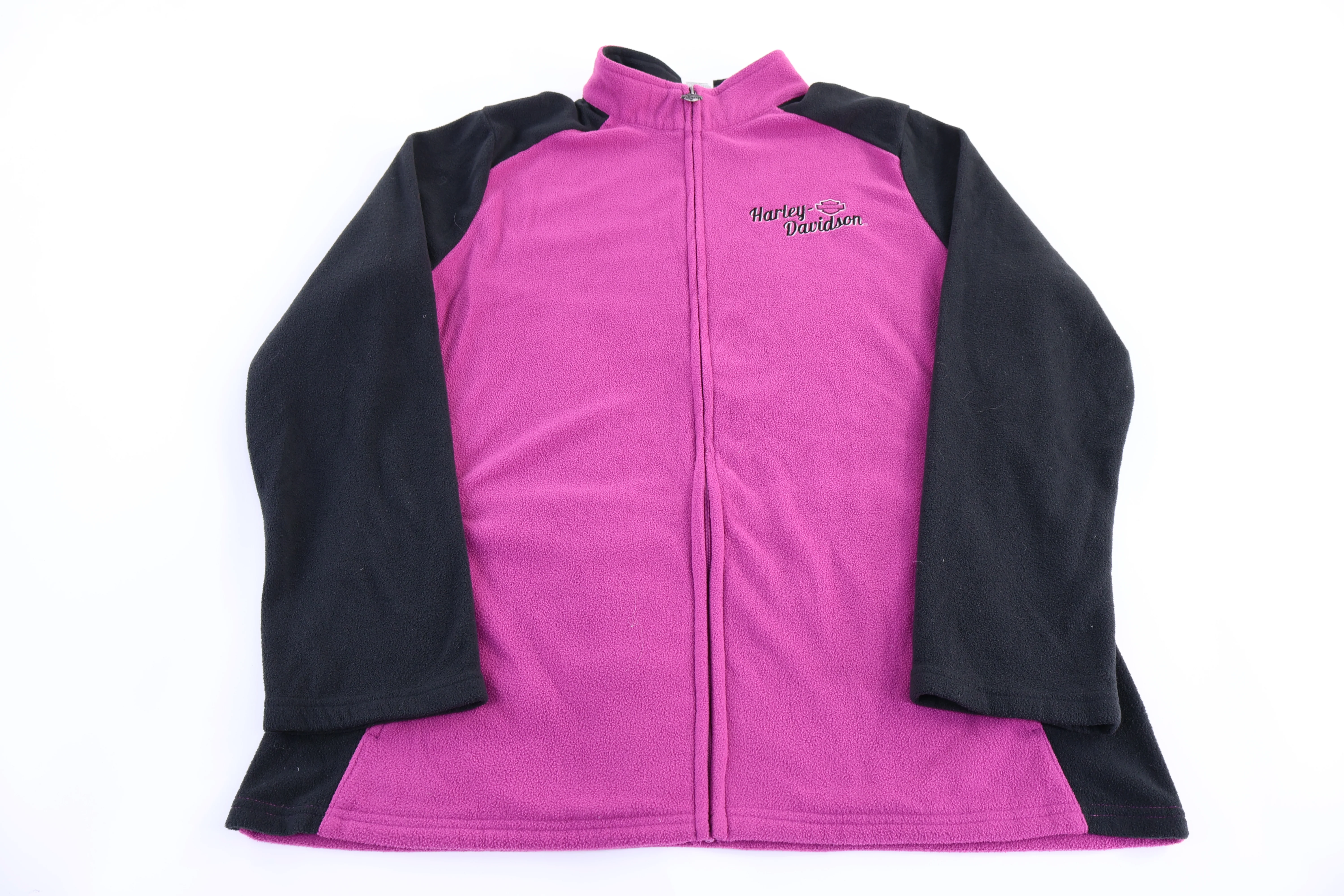 Women's Harley Davidson Motorcycles Full Zip Fleece Sweater - Image 2