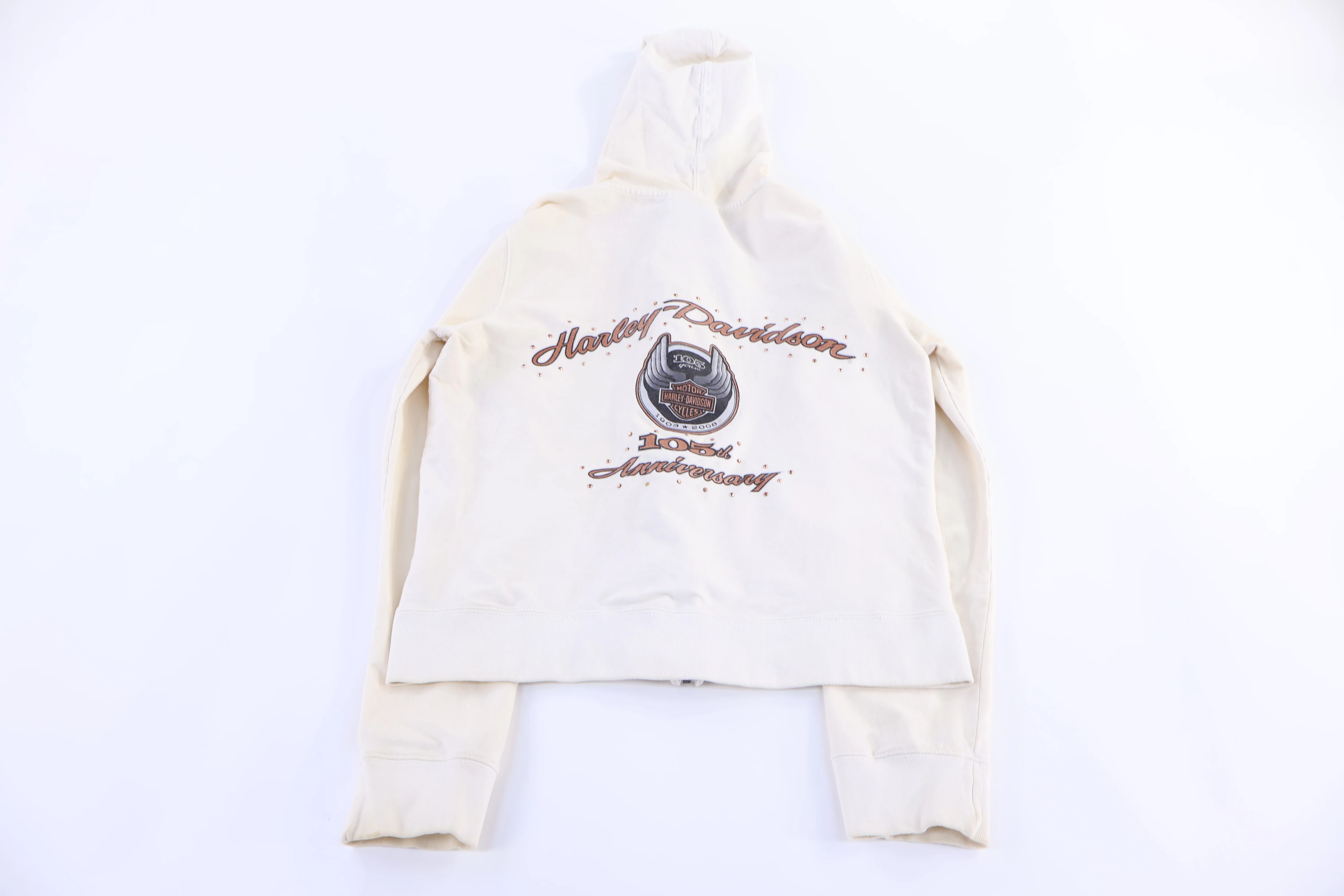 Women's Harley Davidson Motorcycles Full Zip Hoodie - Image 2