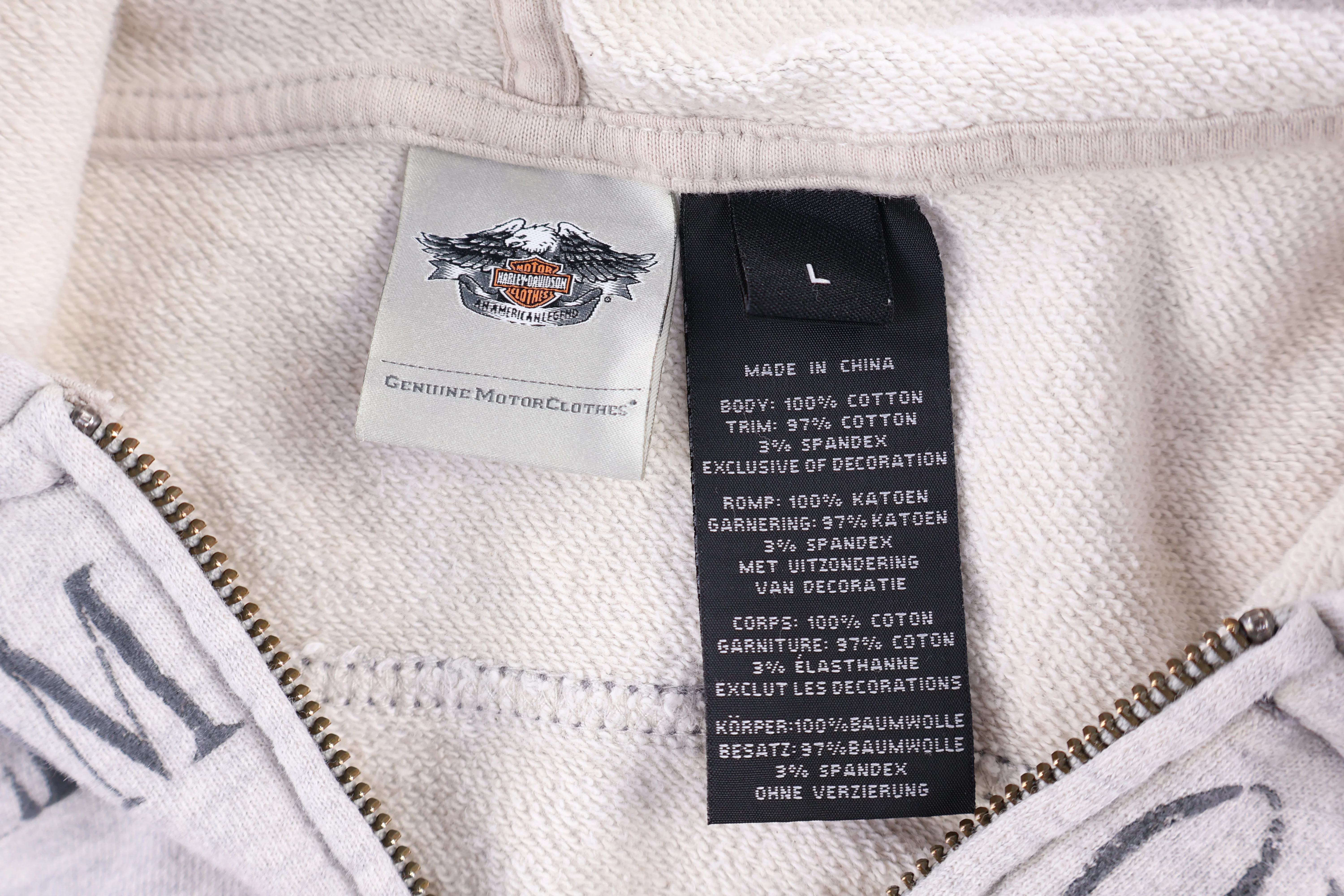 Women's Harley Davidson Motorcycles Full Zip Hoodie - Image 3
