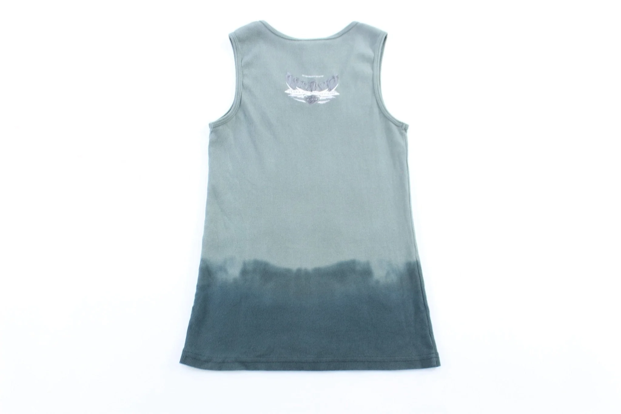 Women's Harley Davidson Motorcycles Green Tie-Dye Tank Top - Image 2