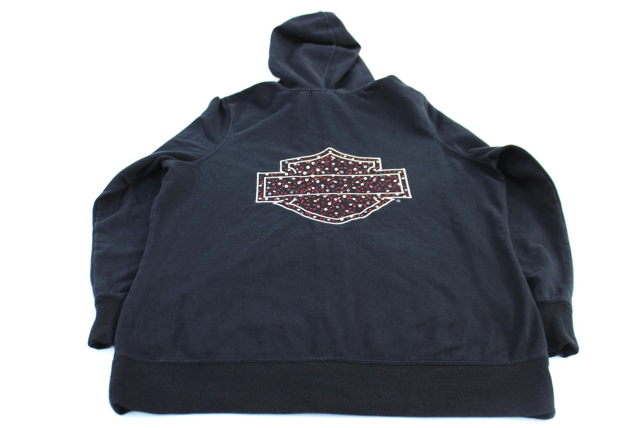 Women's Harley Davidson Motorcycles Las Vegas Nevada Zip Up Hoodie - Image 2