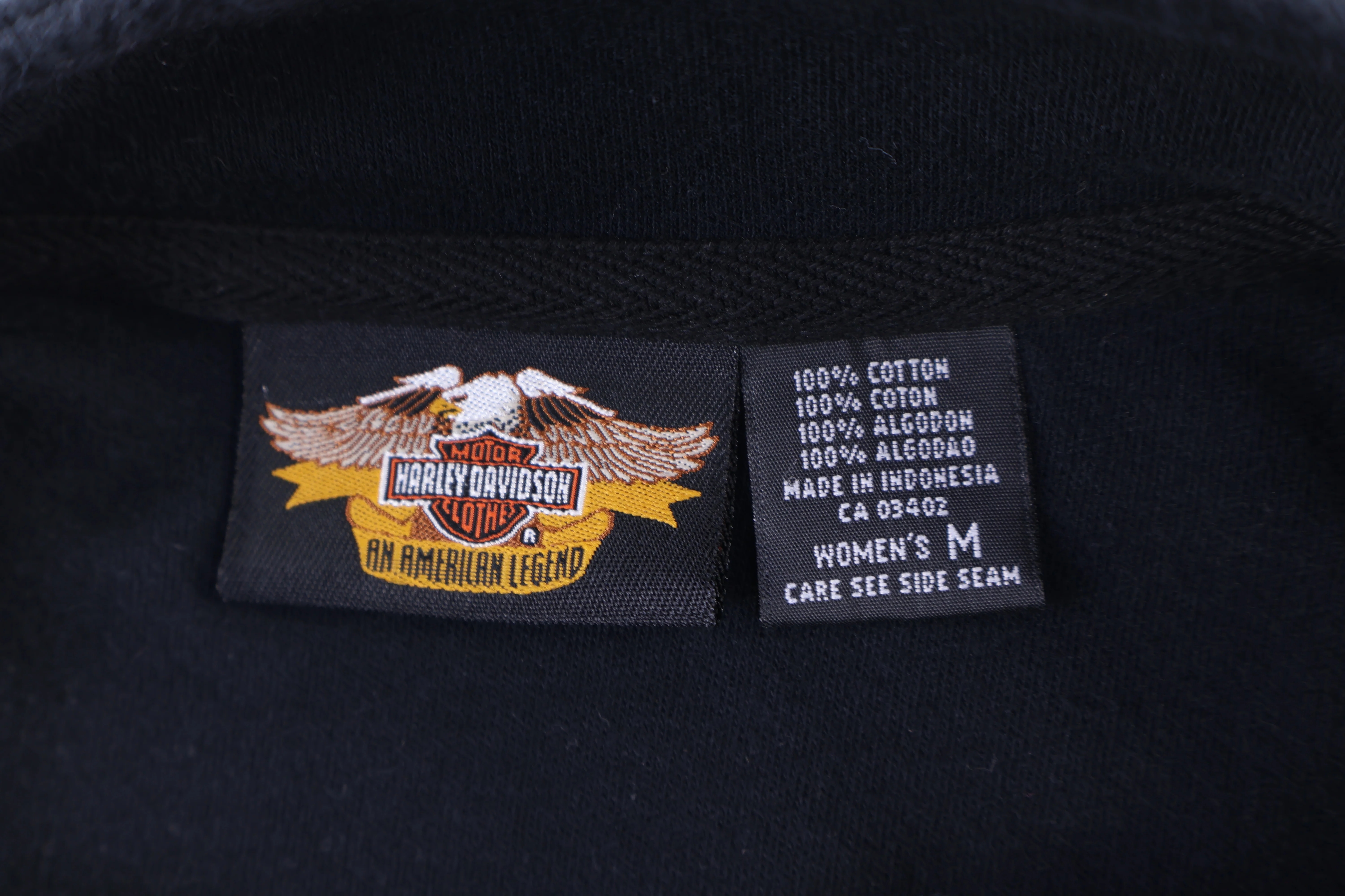 Women's Harley Davidson Motorcycles Quarter Zip Sweater - Image 3