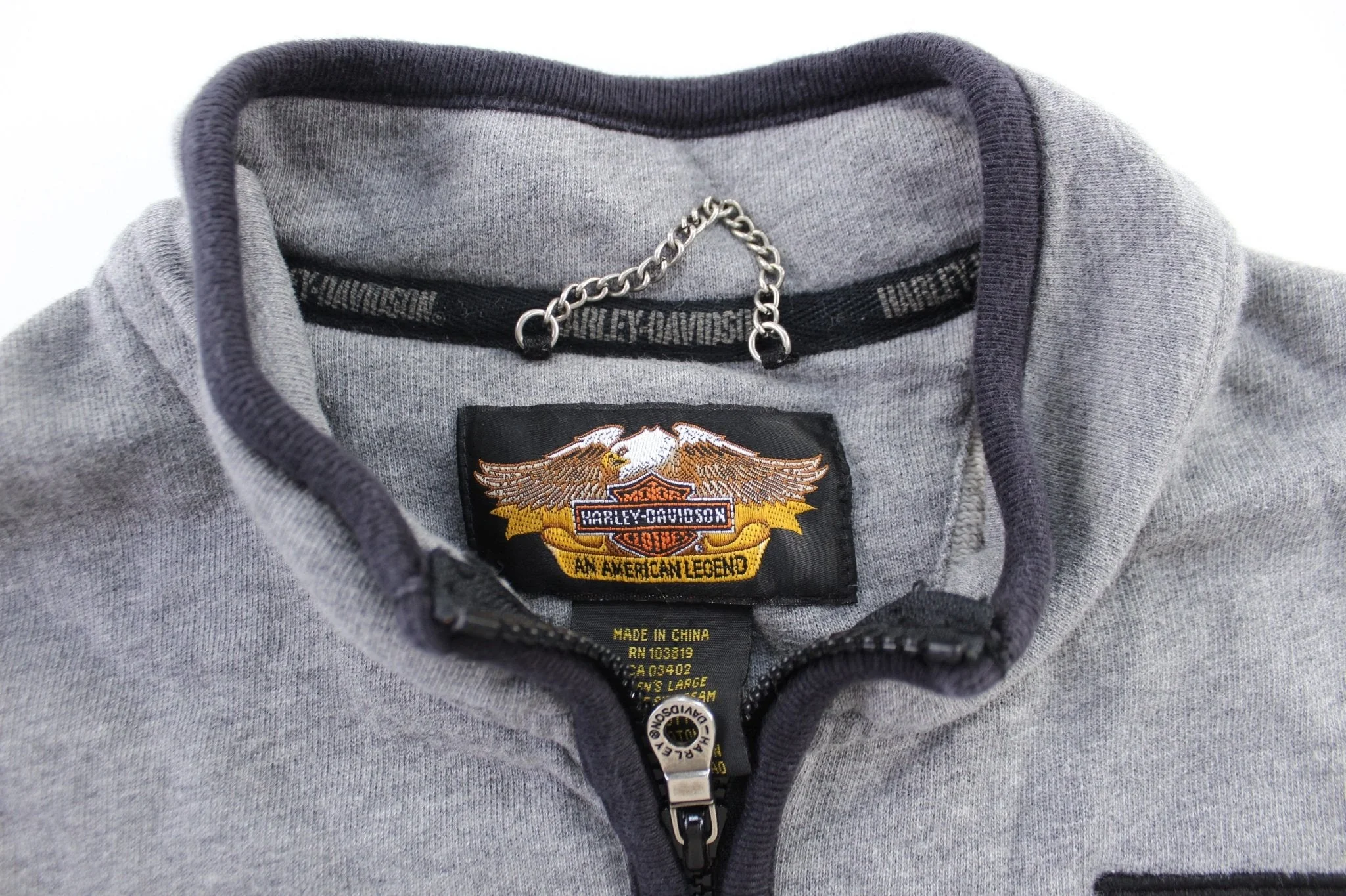 Women's Harley Davidson Motorcycles Zip Up Vest - Image 3