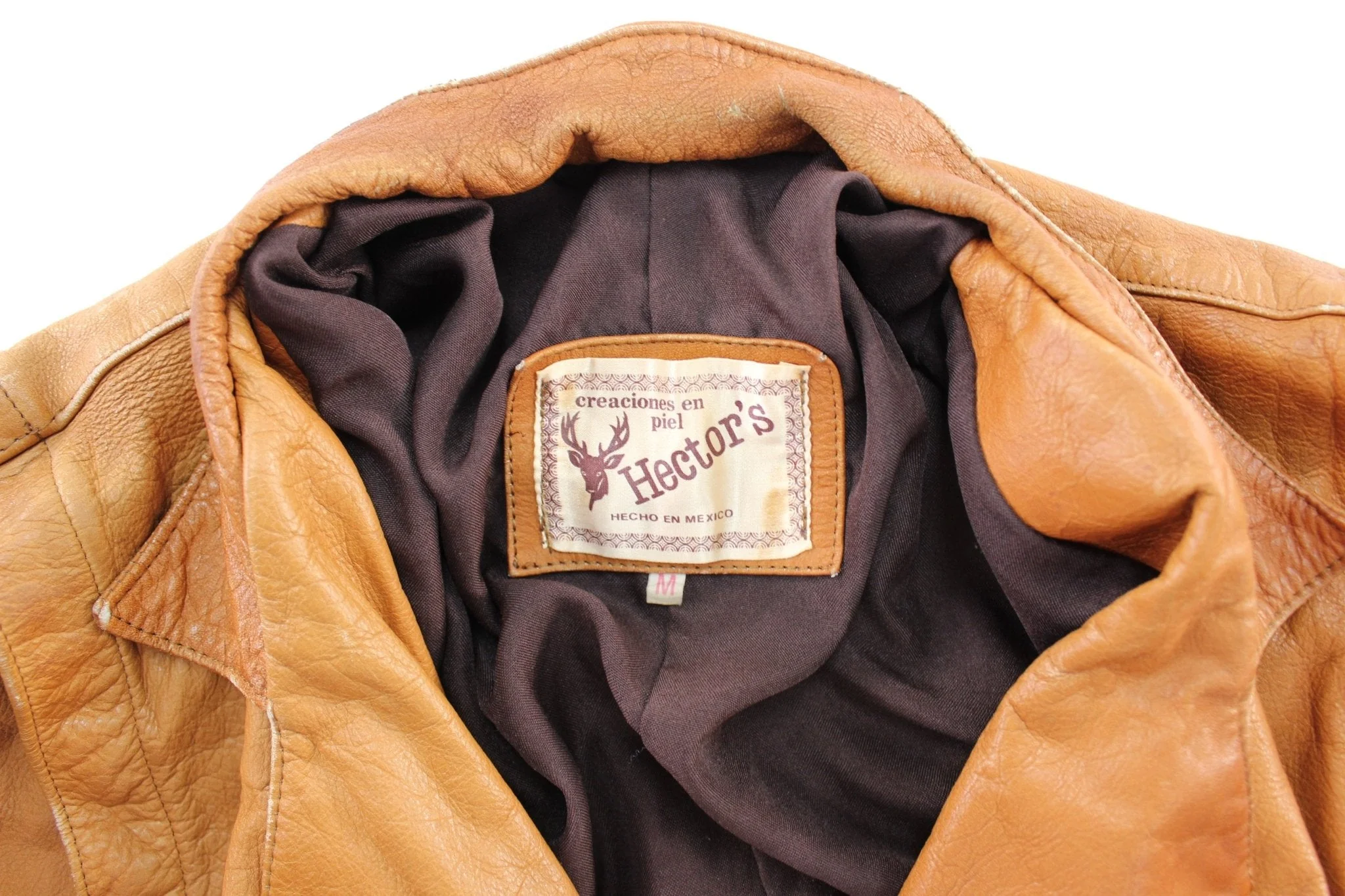 Women's Hector's Light Brown Western Mexico Leather Jacket - Image 3
