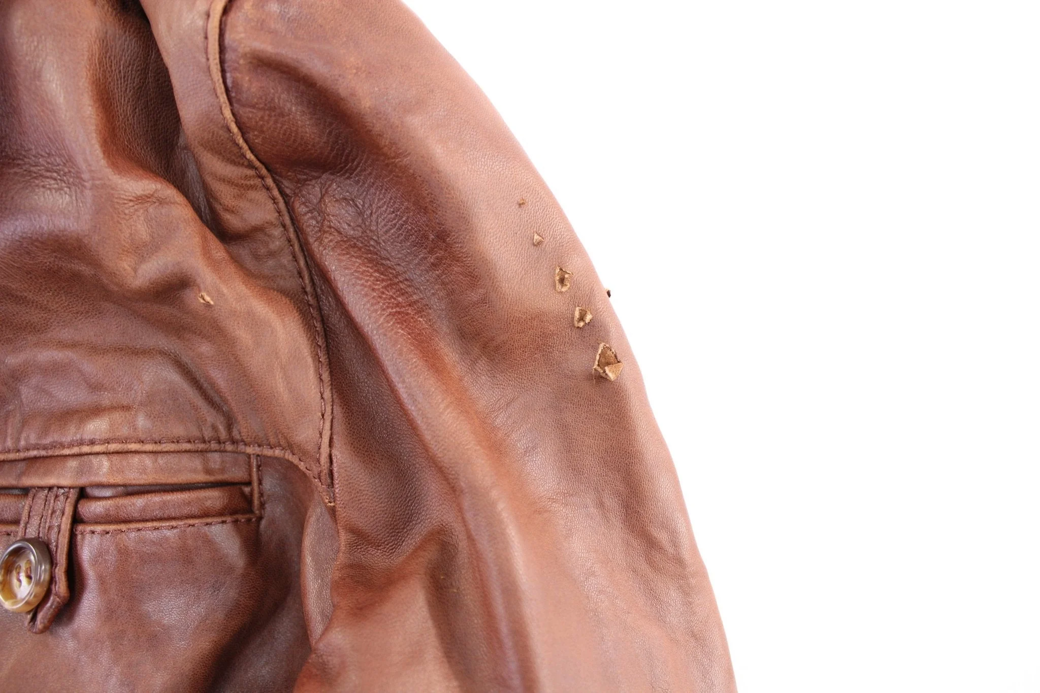 Vintage J. Riggings Brown Leather Coat - Image 3