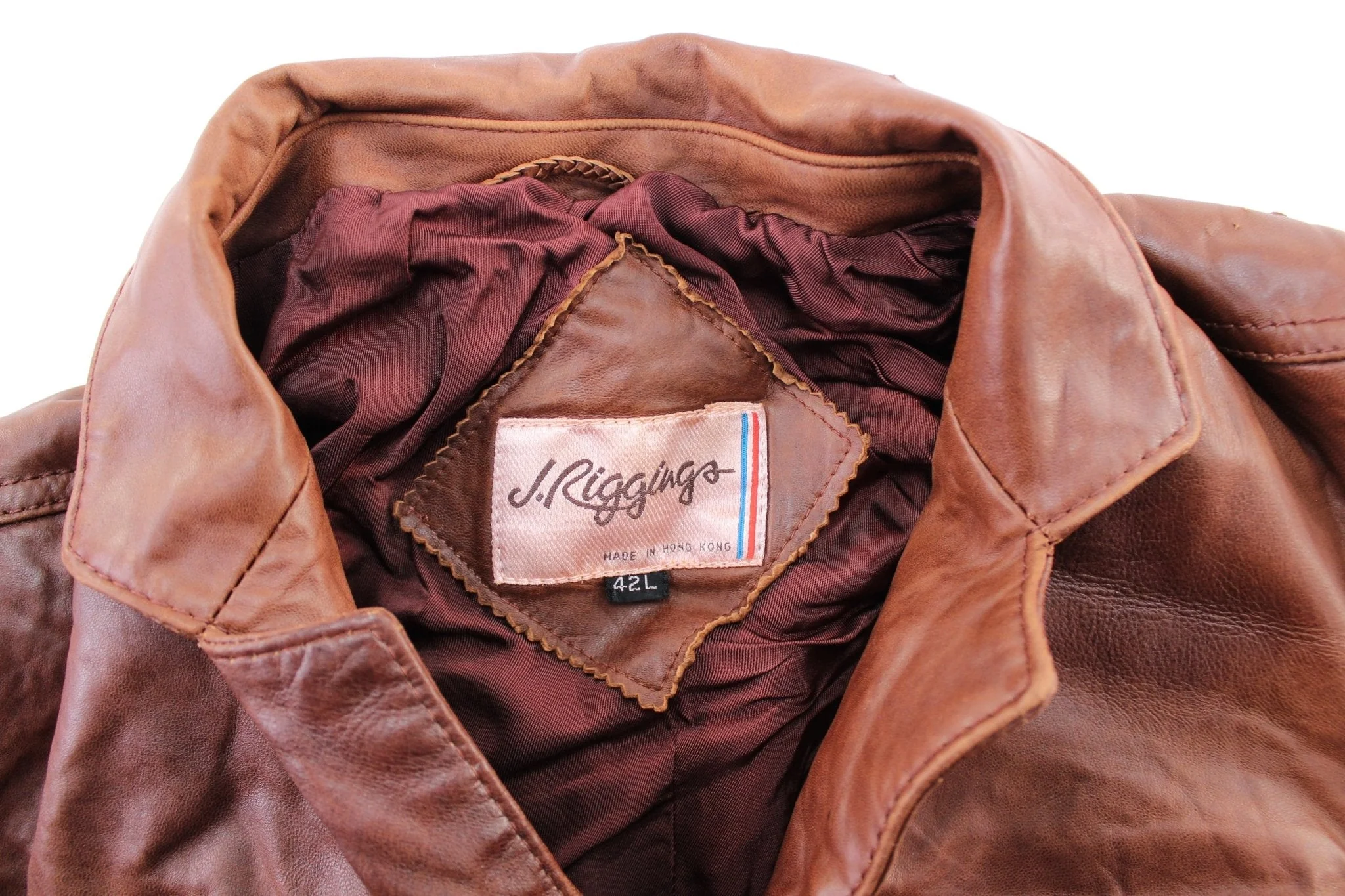 Vintage J. Riggings Brown Leather Coat - Image 4
