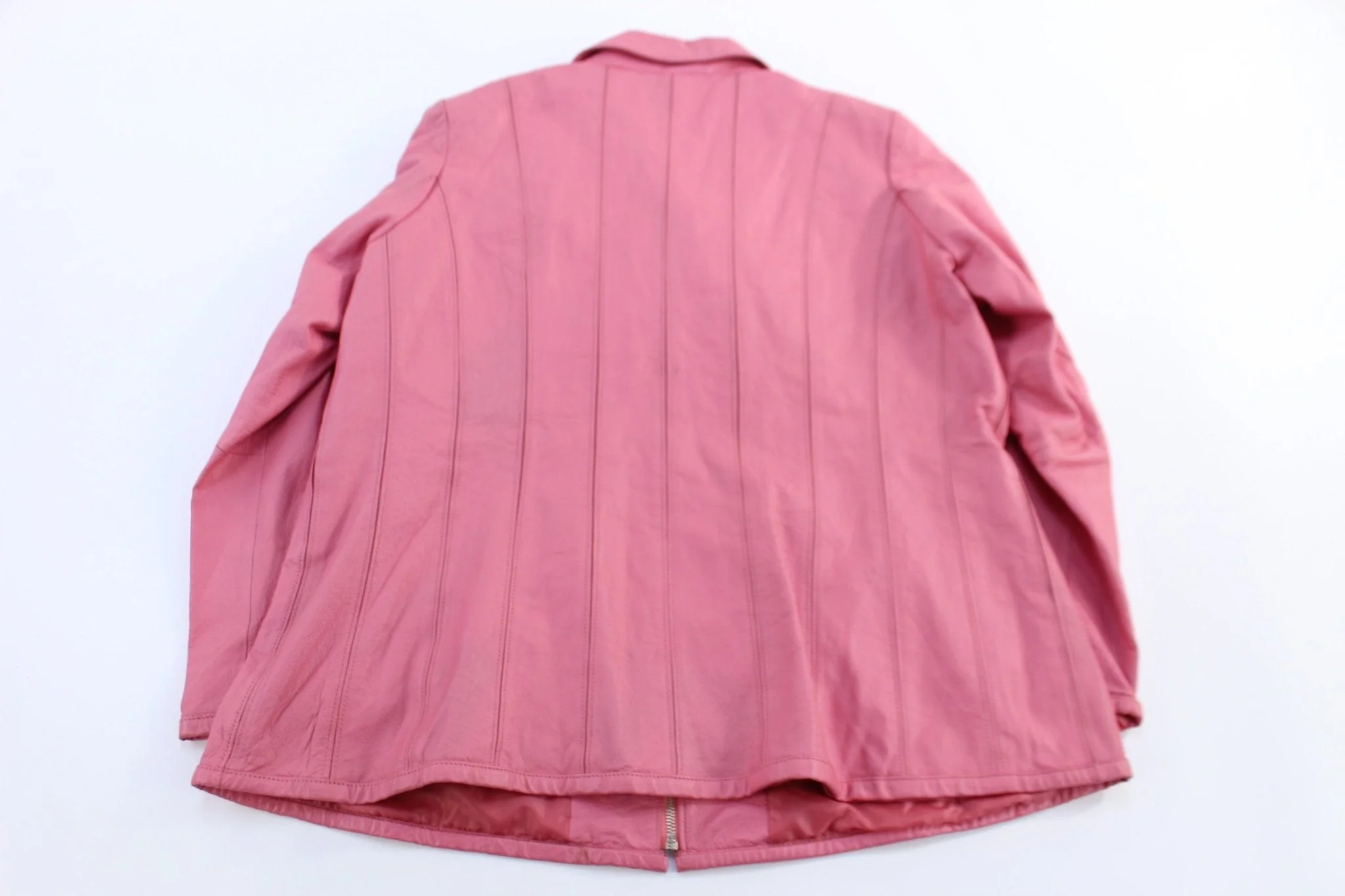 Women's JL Studio Full Zip  Pink Leather Jacket - Image 2