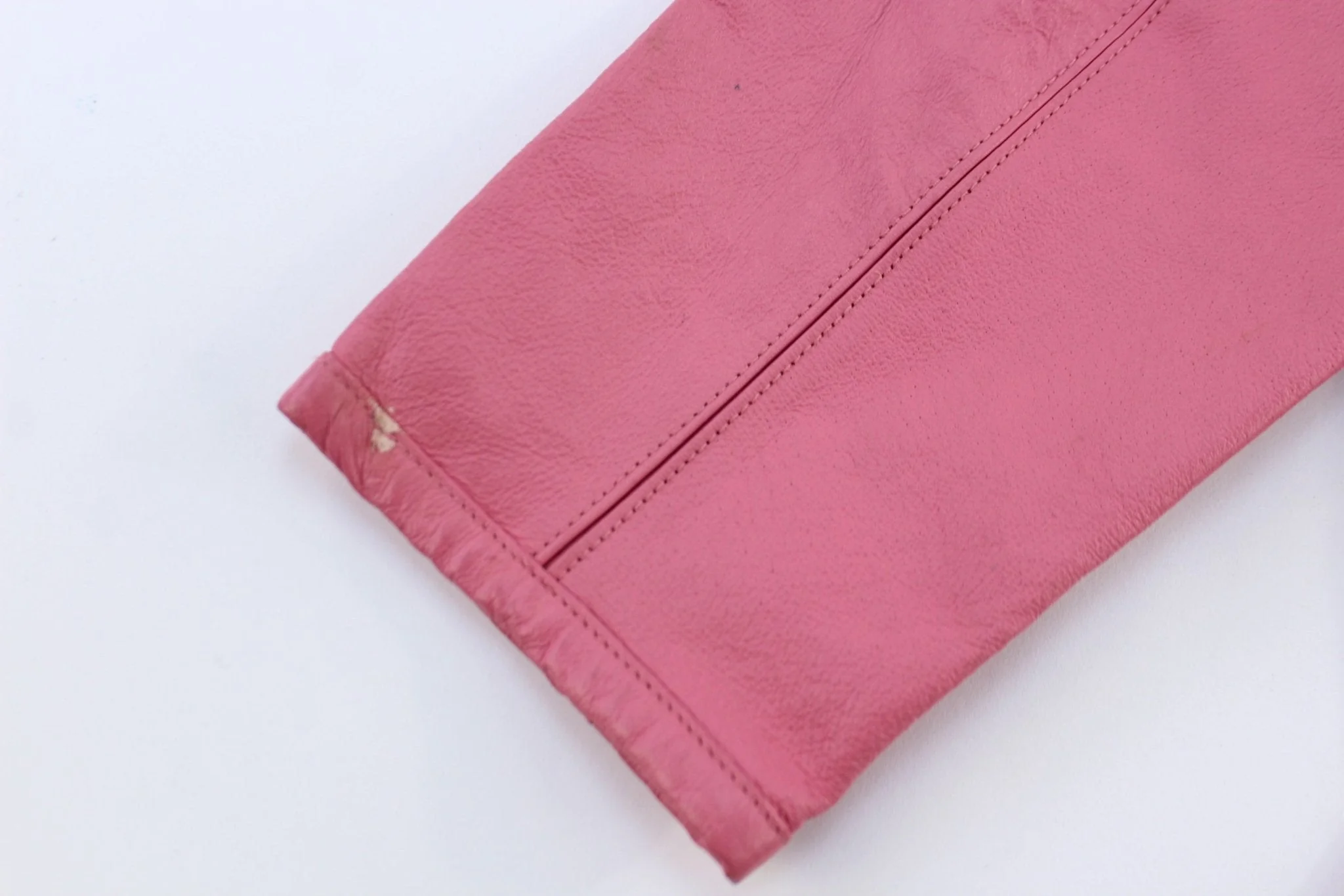 Women's JL Studio Full Zip  Pink Leather Jacket - Image 3