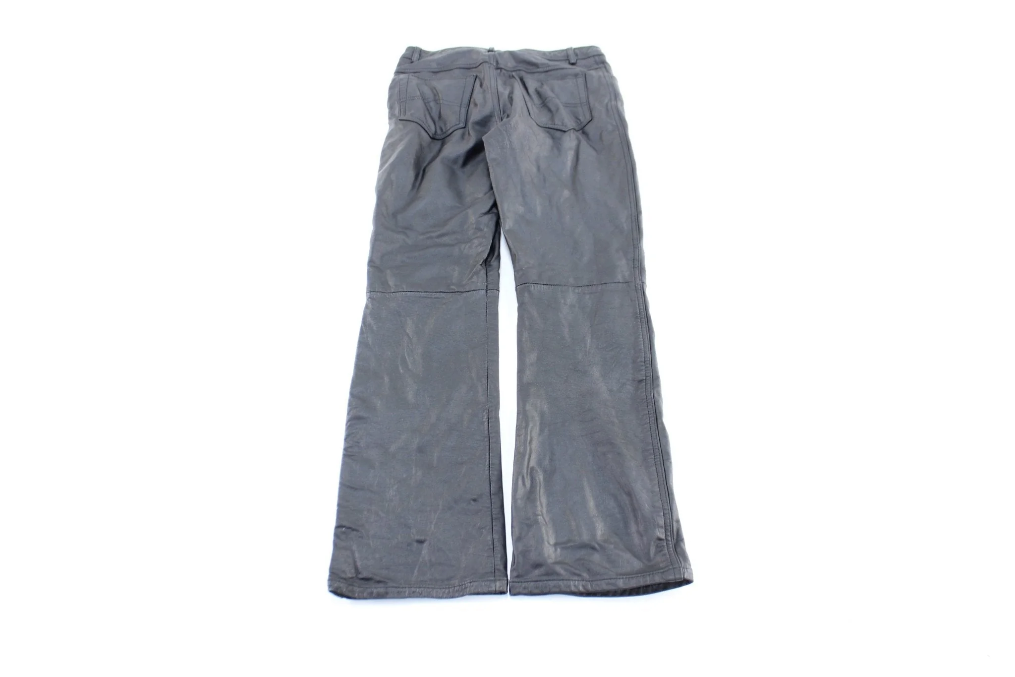 Women's Jou Jou Skins Black Leather Pants - Image 2