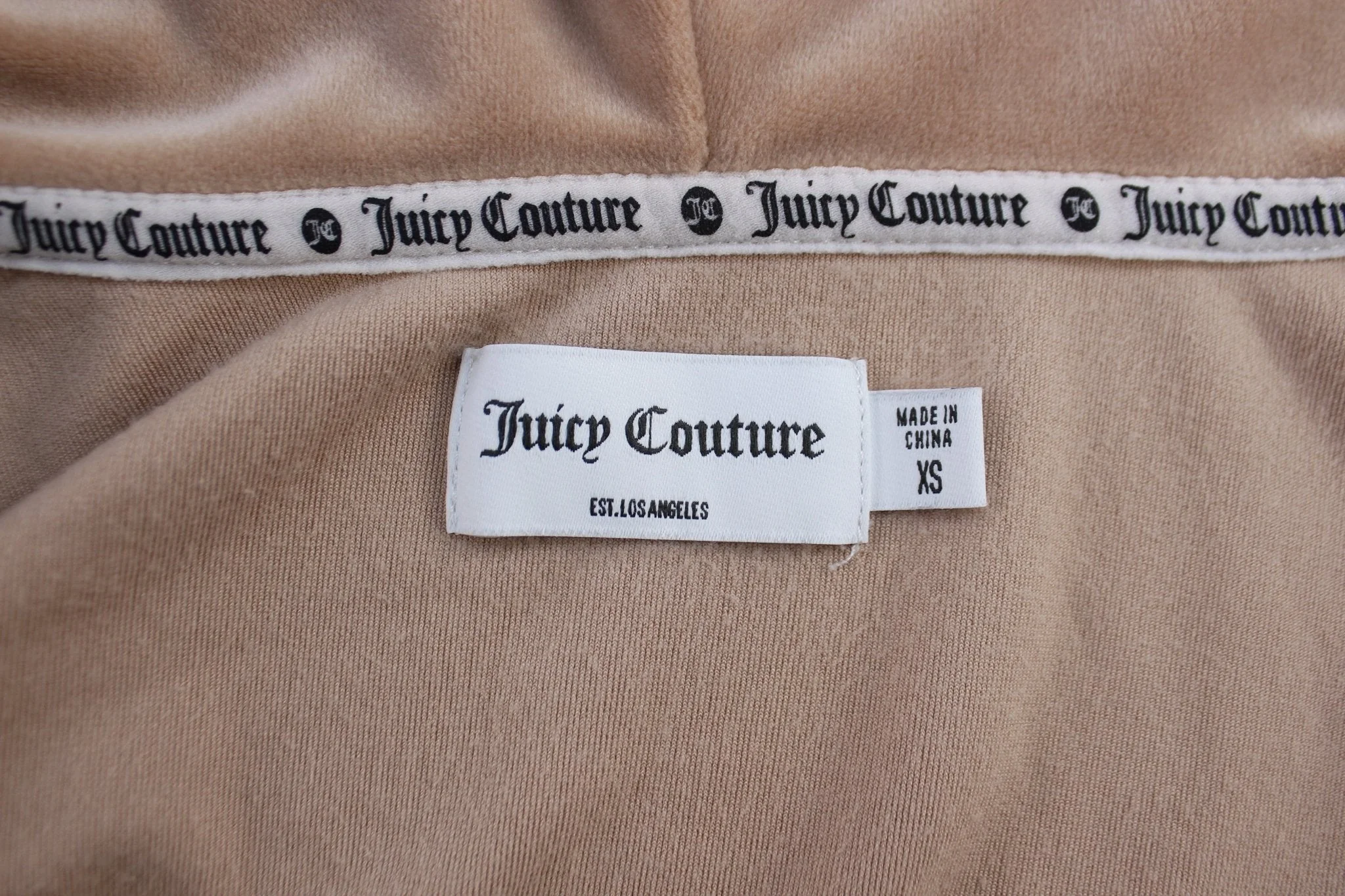 Women's Juicy Couture Light Pink Track Hoodie - Image 4