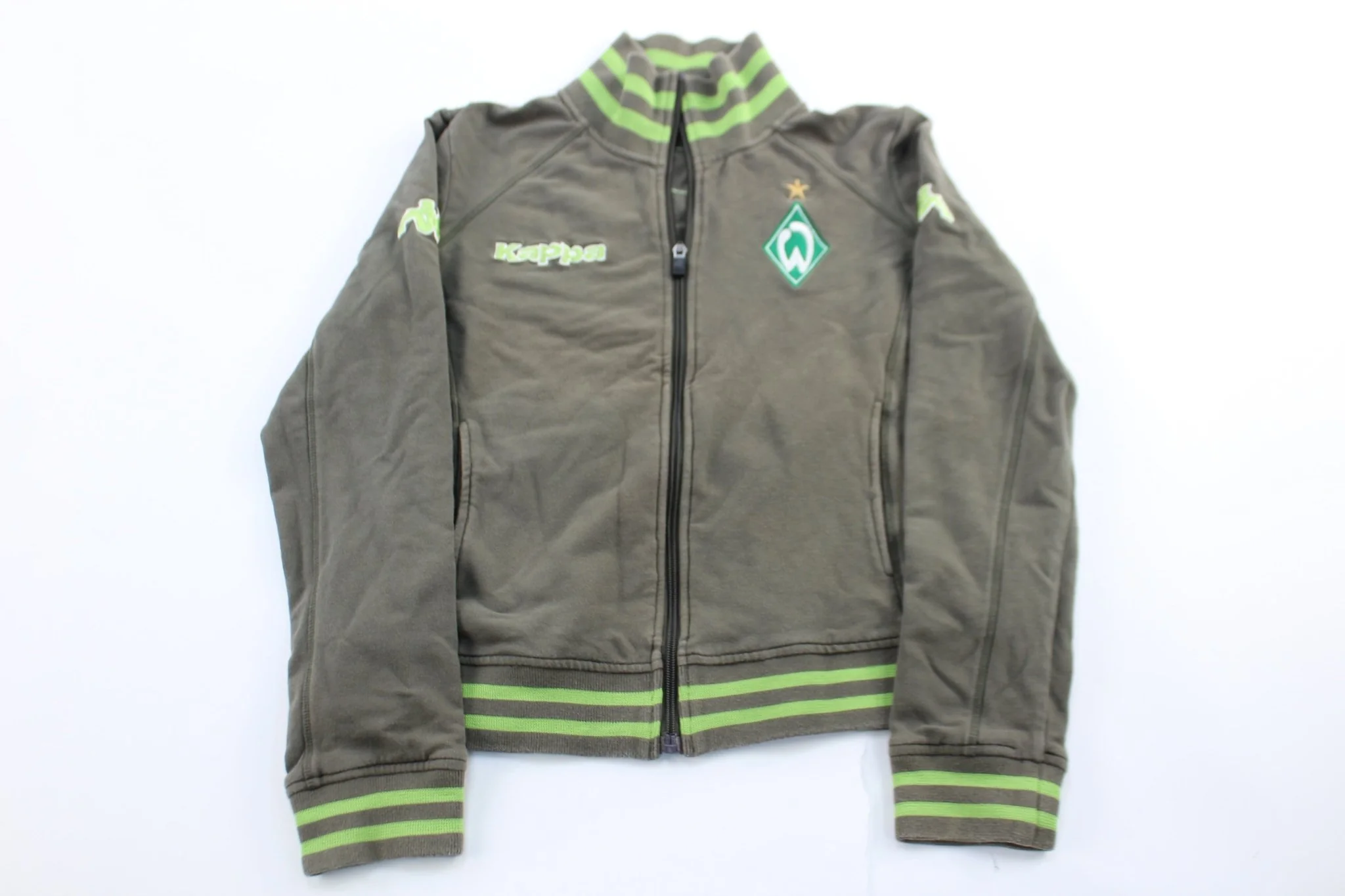 Women's Kappa Embroidered Logo Werder Bremen Zip Up Jacket